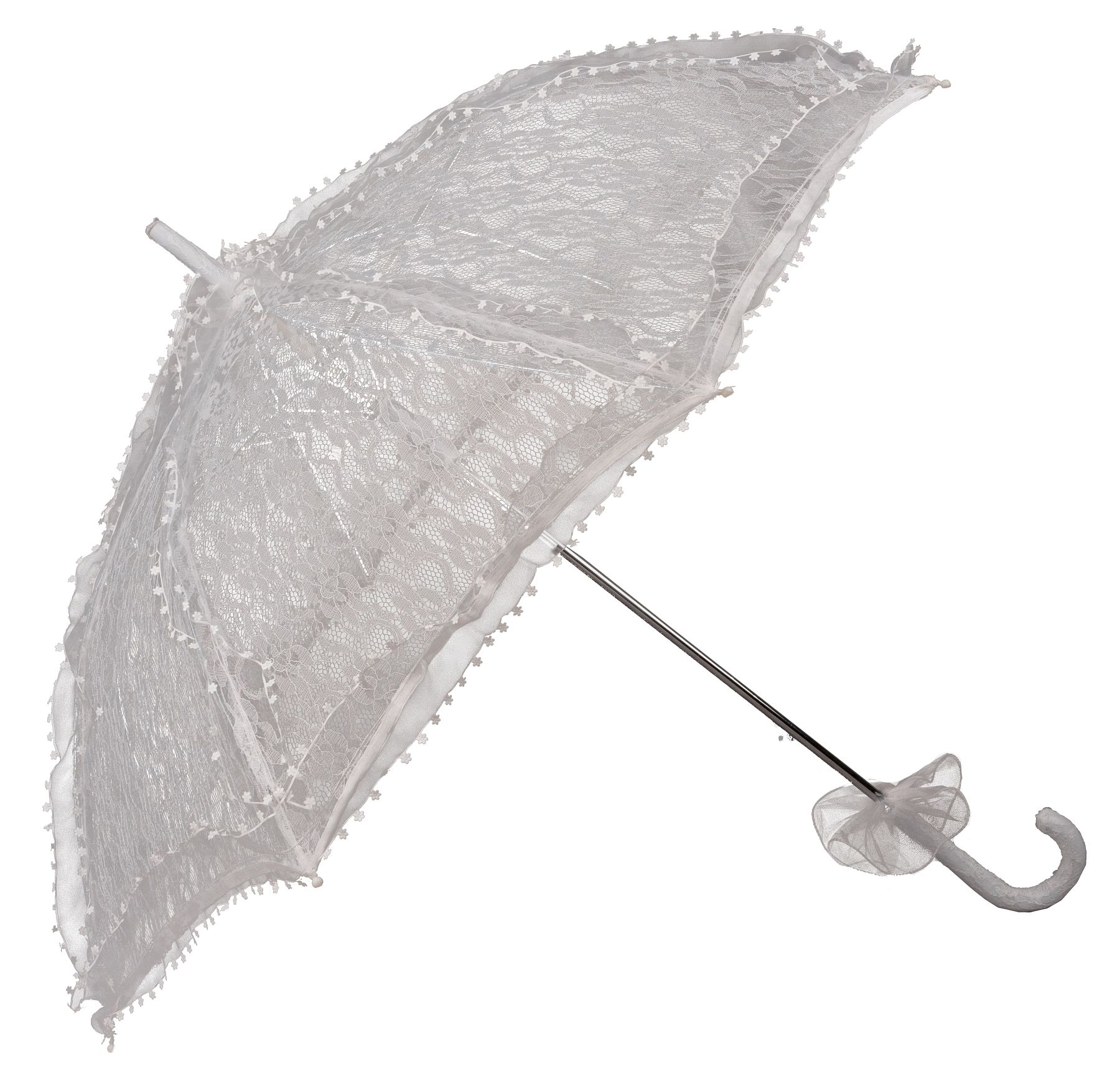 Parapluie en dentelle, blanc