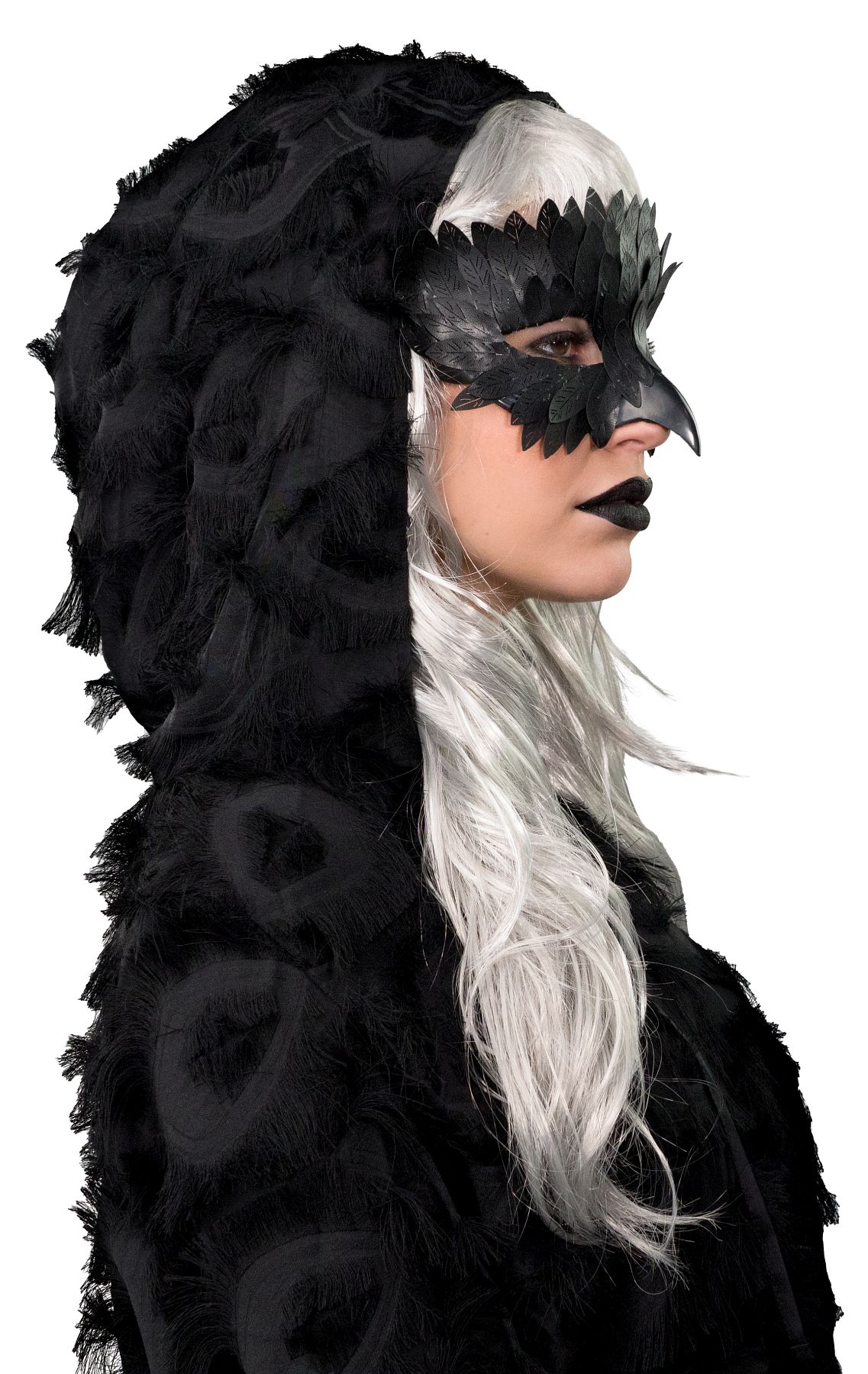 Masque pour dames, corbeau
