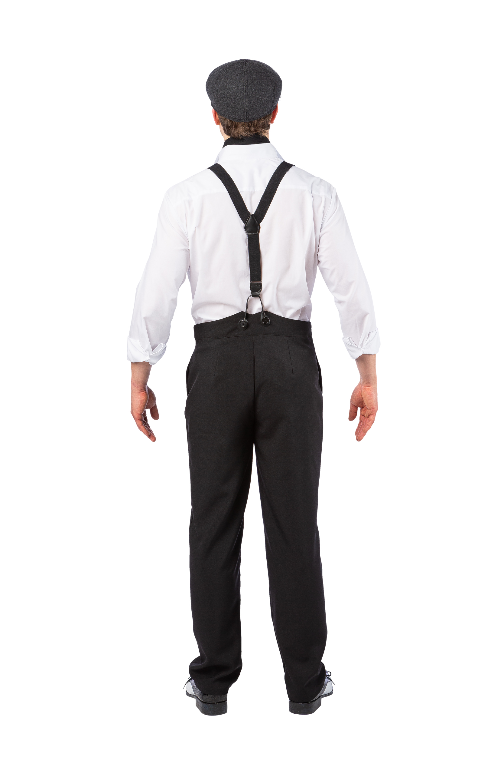 20's Trousers with suspenders, black 