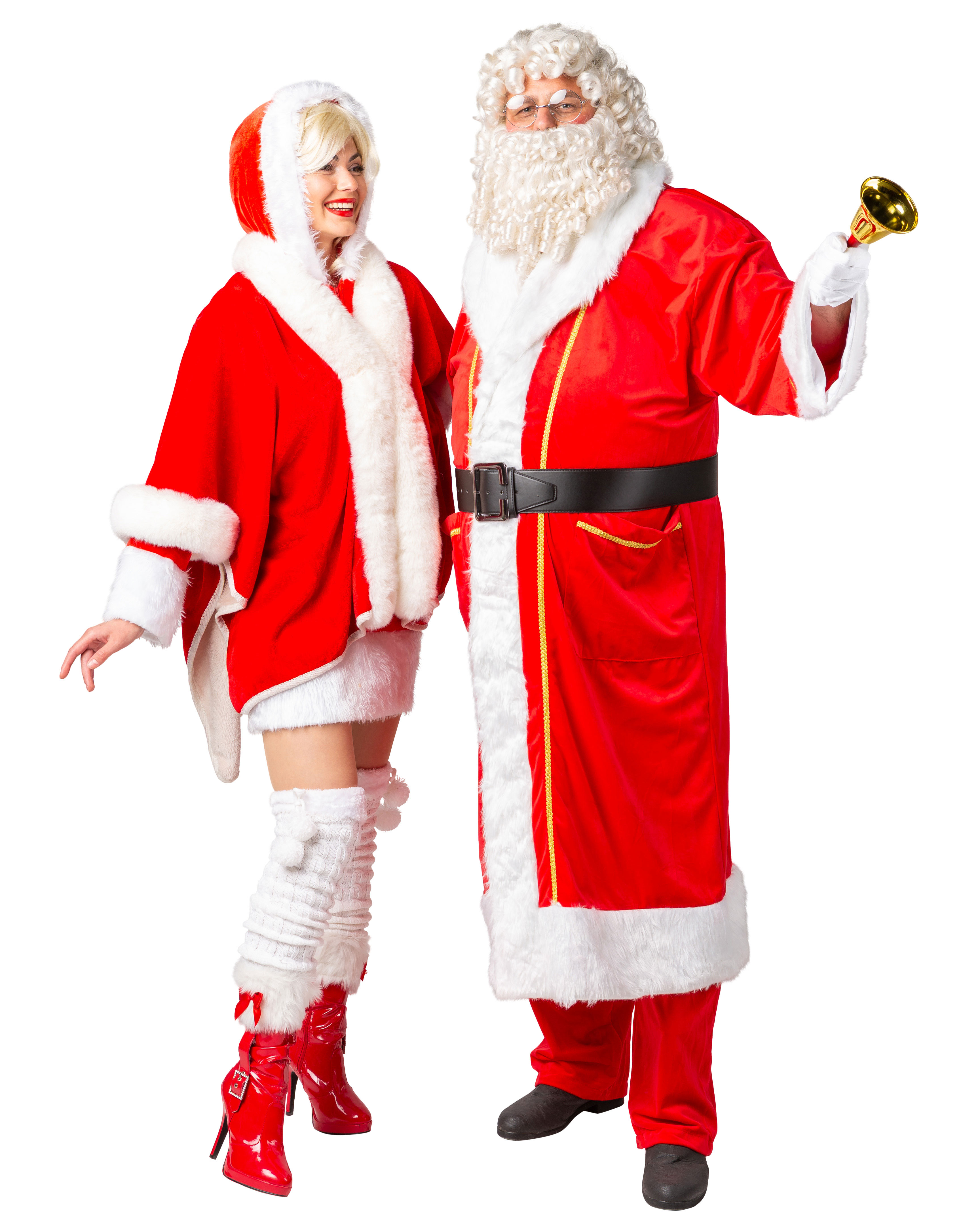 Santa coat velvet, light red 