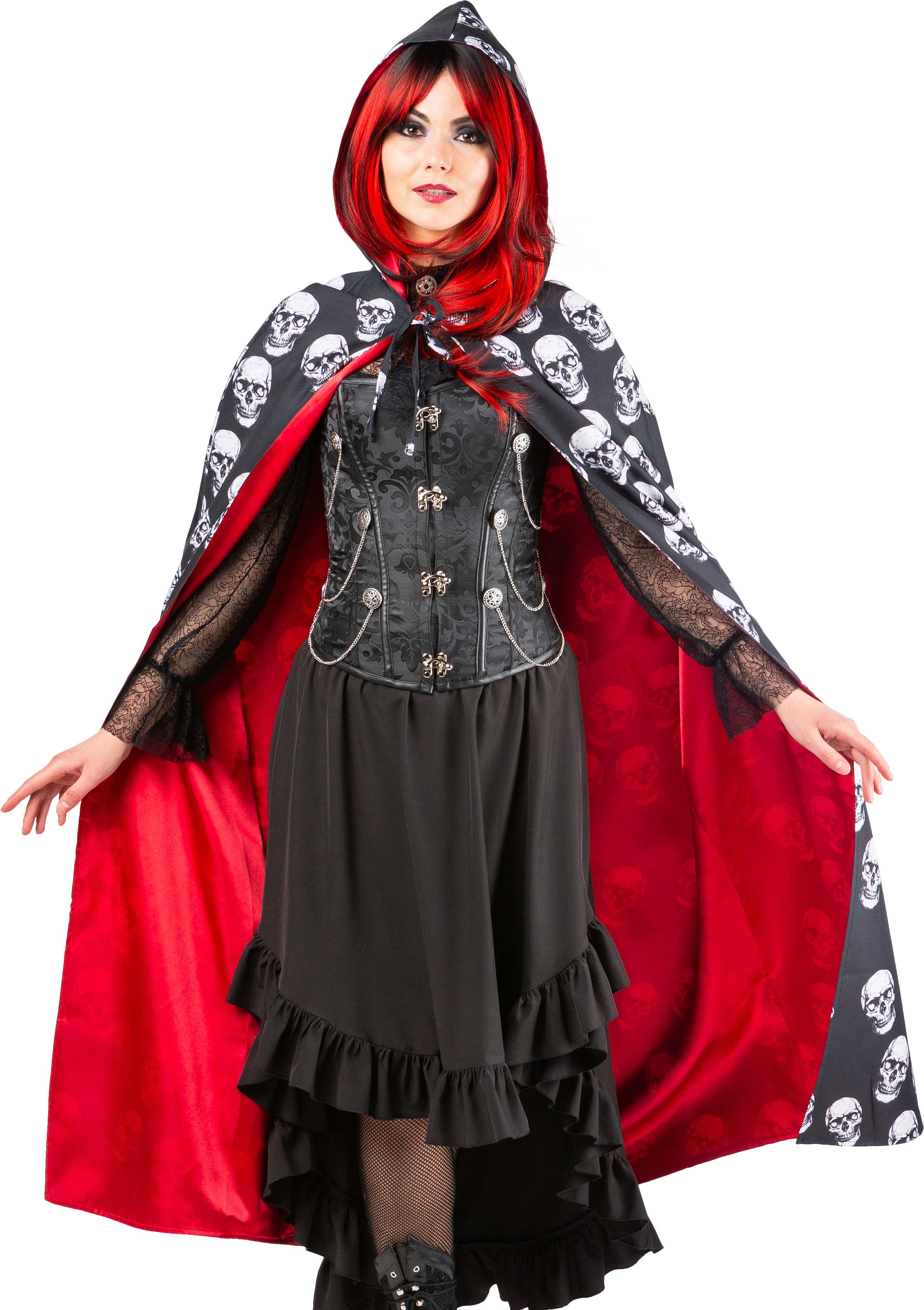 Cape à motifs de têtes de mort