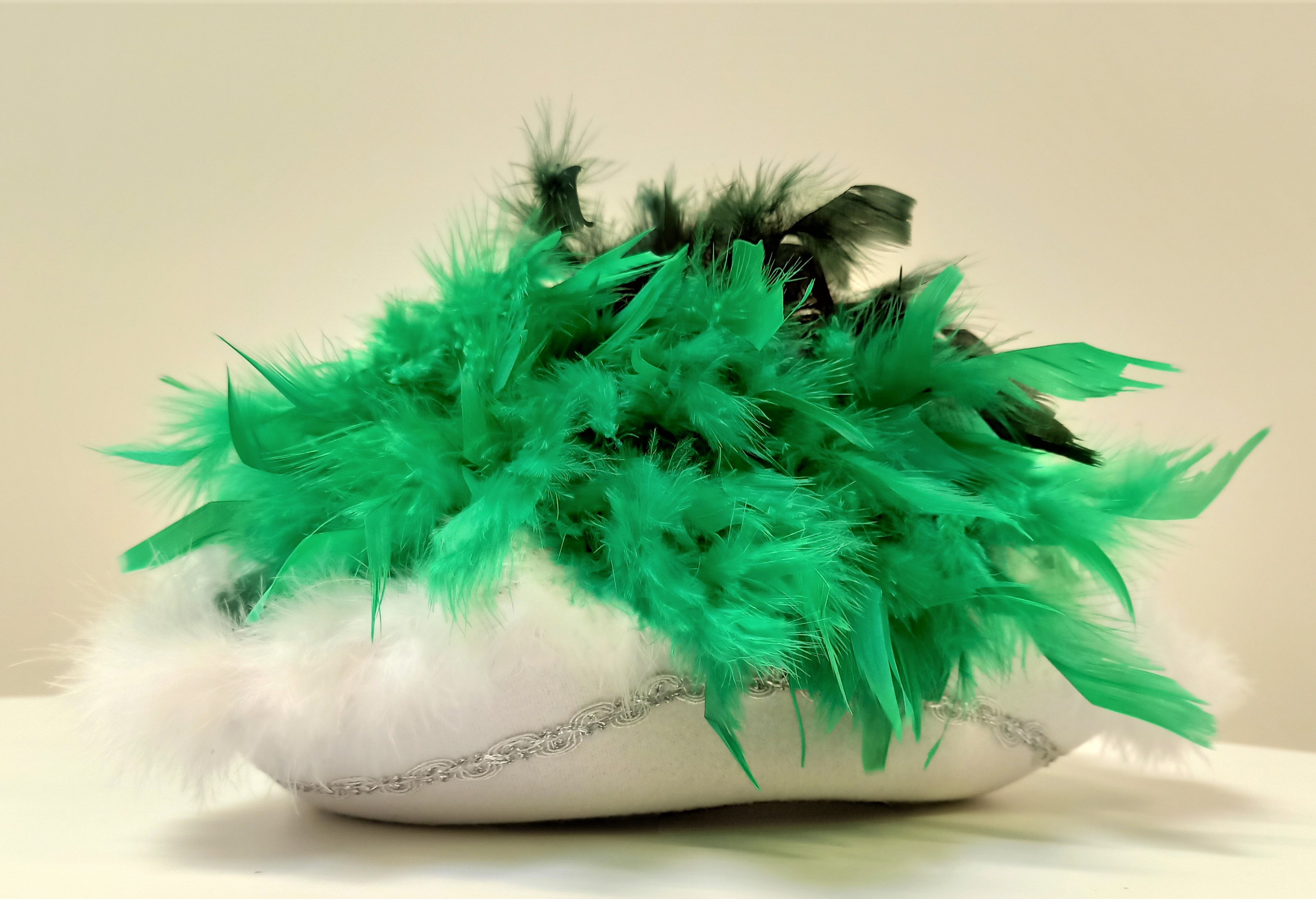 Boa en plumes Basic, vert, 1,80 m, 50g