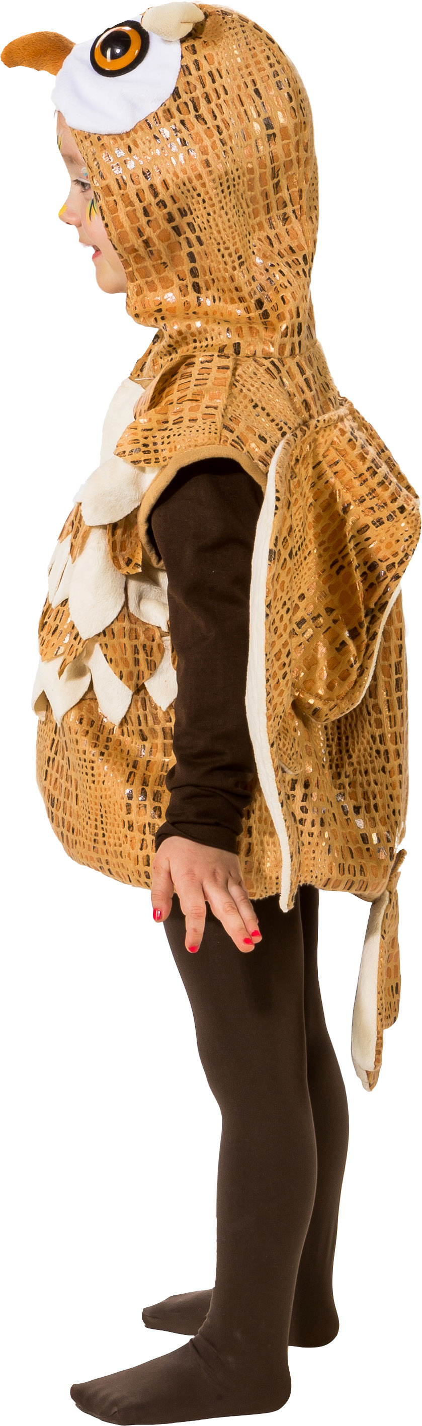 Owl vest, brown 