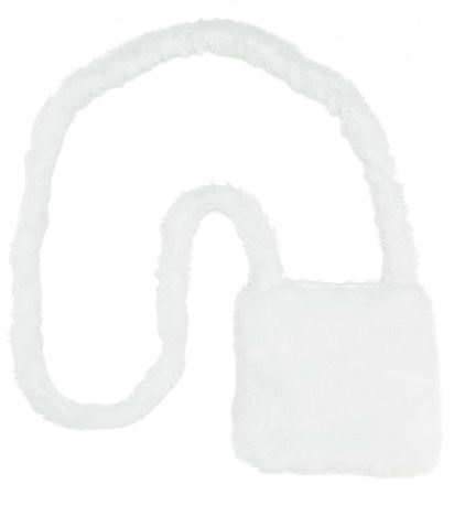 Sac en peluche, blanc