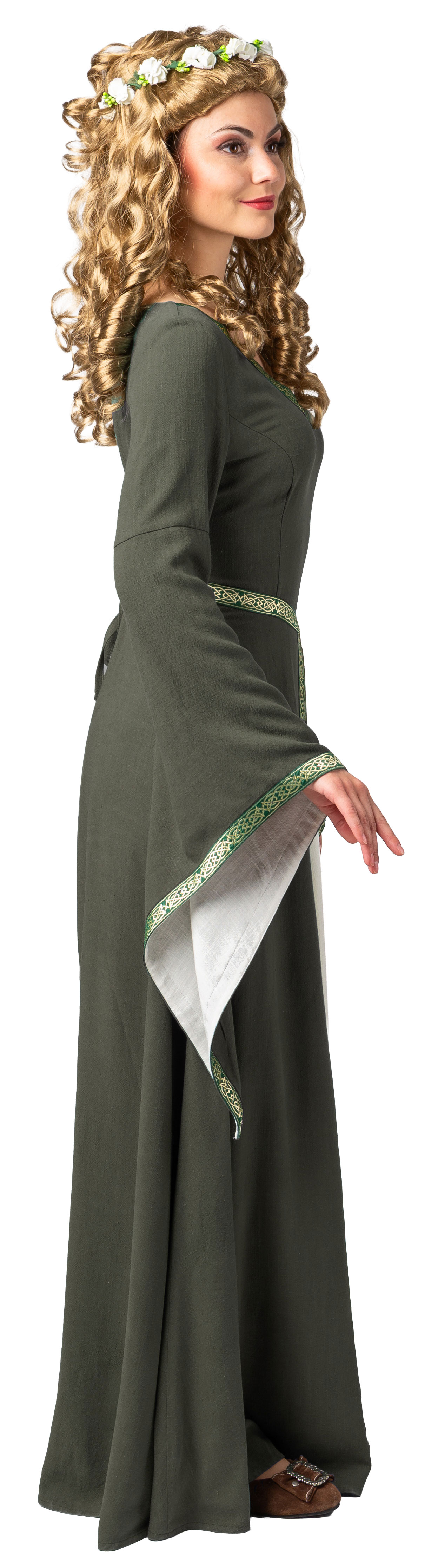 Mittelalterliche Magd, grün