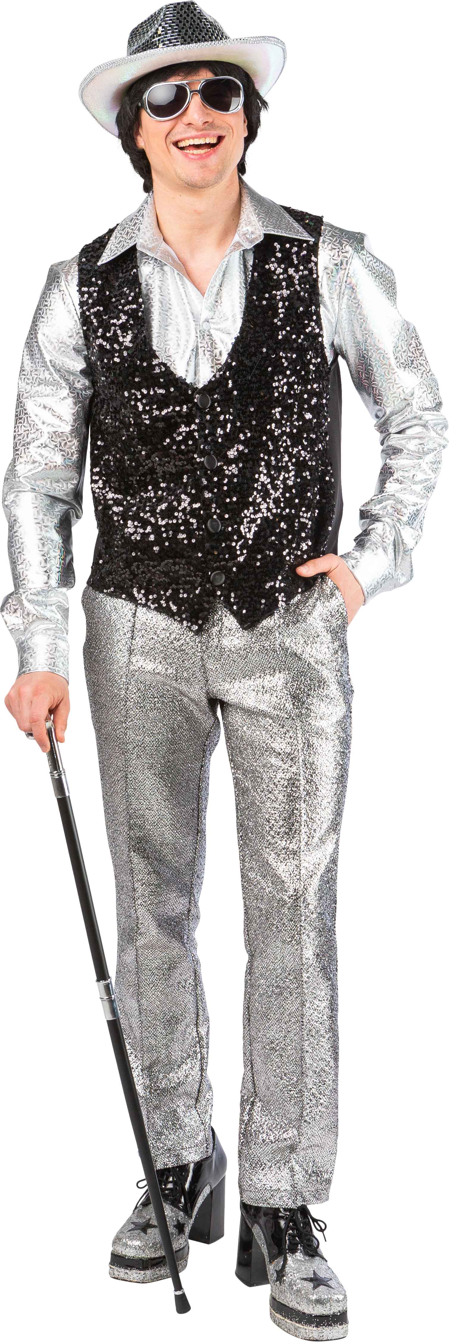 Glamour trousers, silver