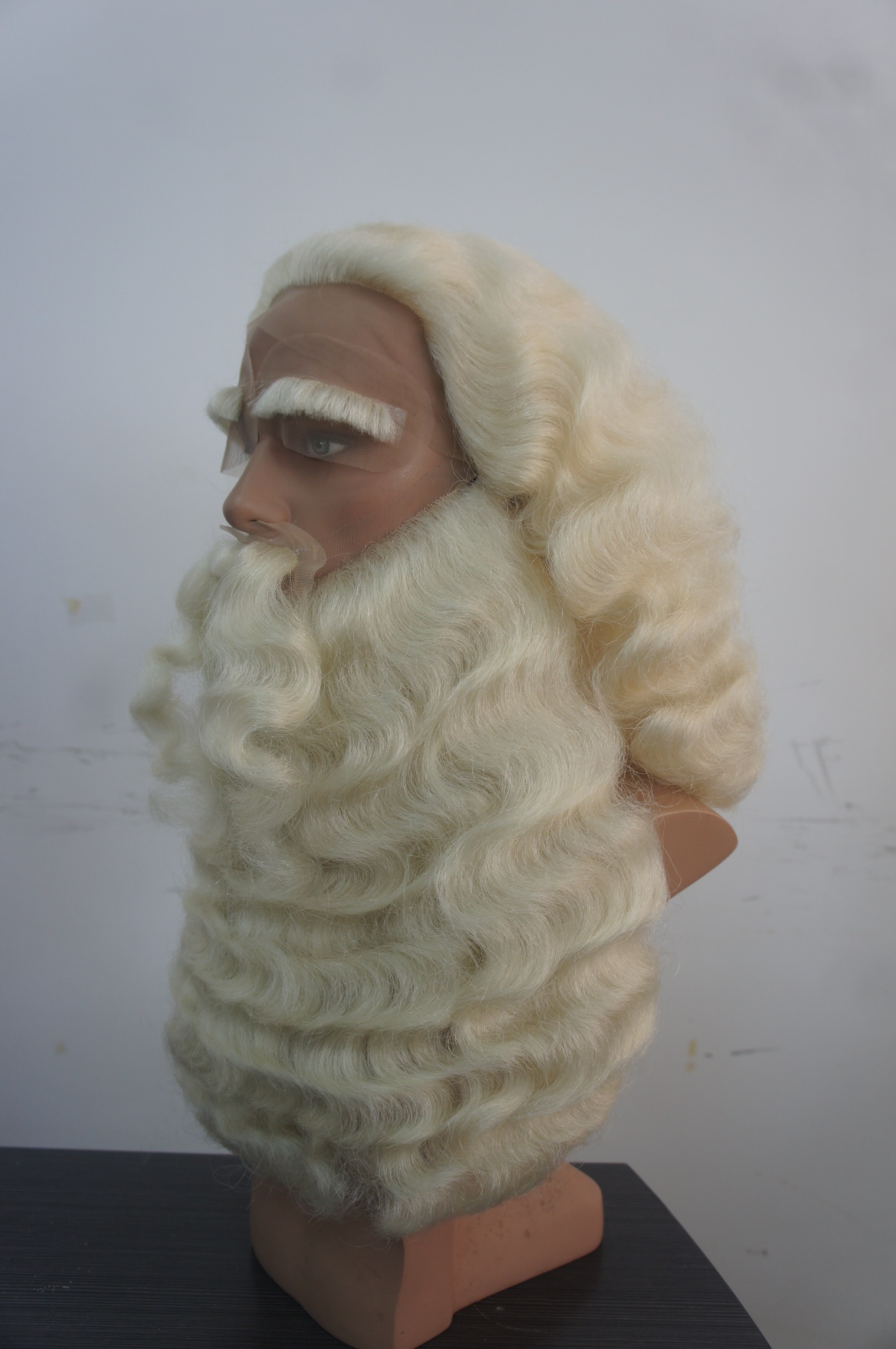 Santa Claus Set, Naturhaar, teils handgeknüpft
