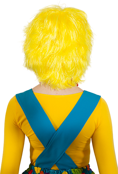 Perruque de clown, jaune