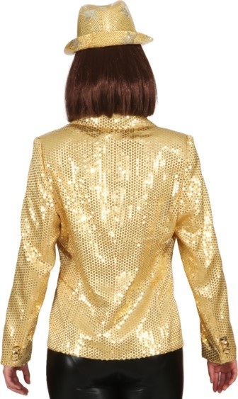 Sequined jacket, gold