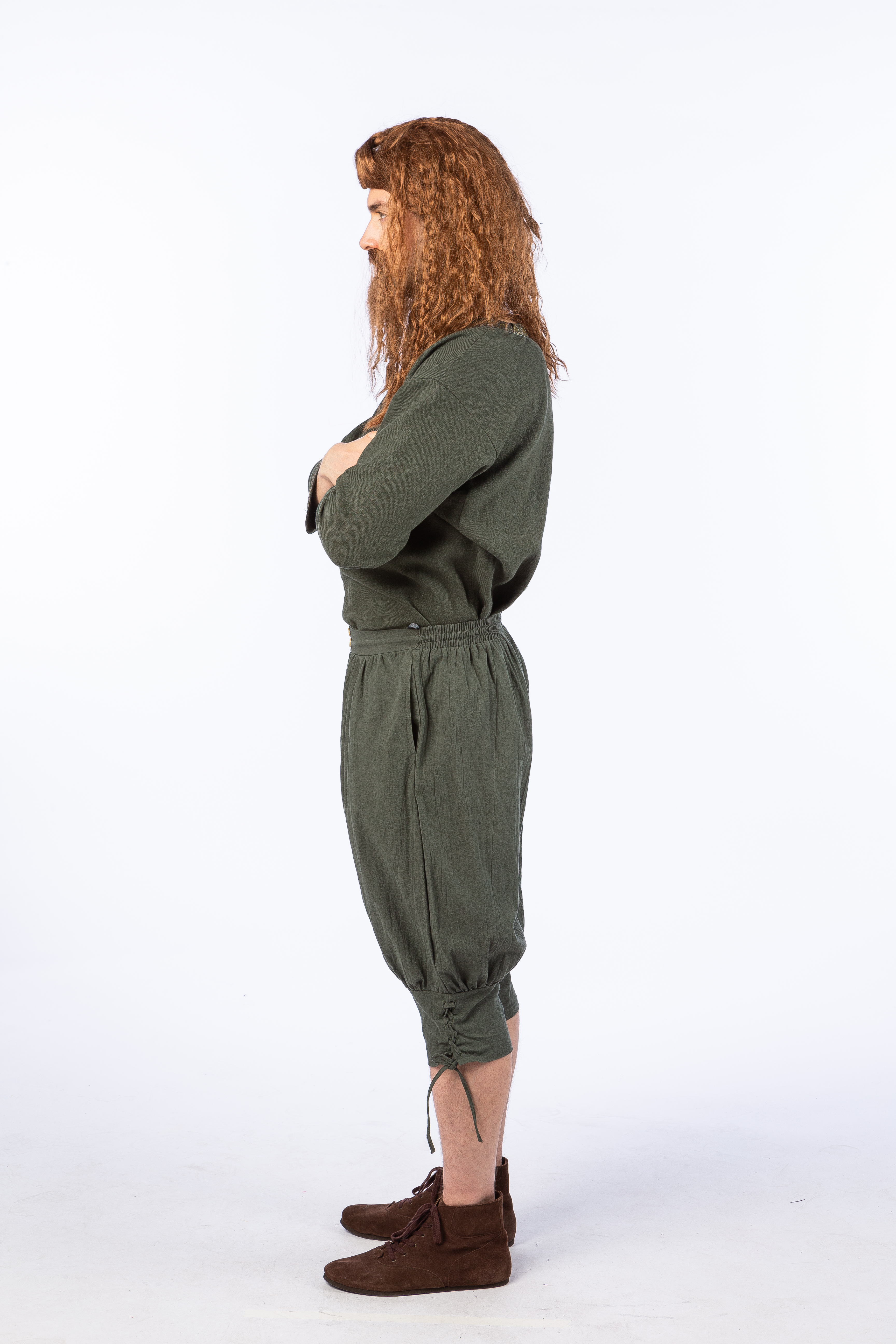 Historical knee breeches, green