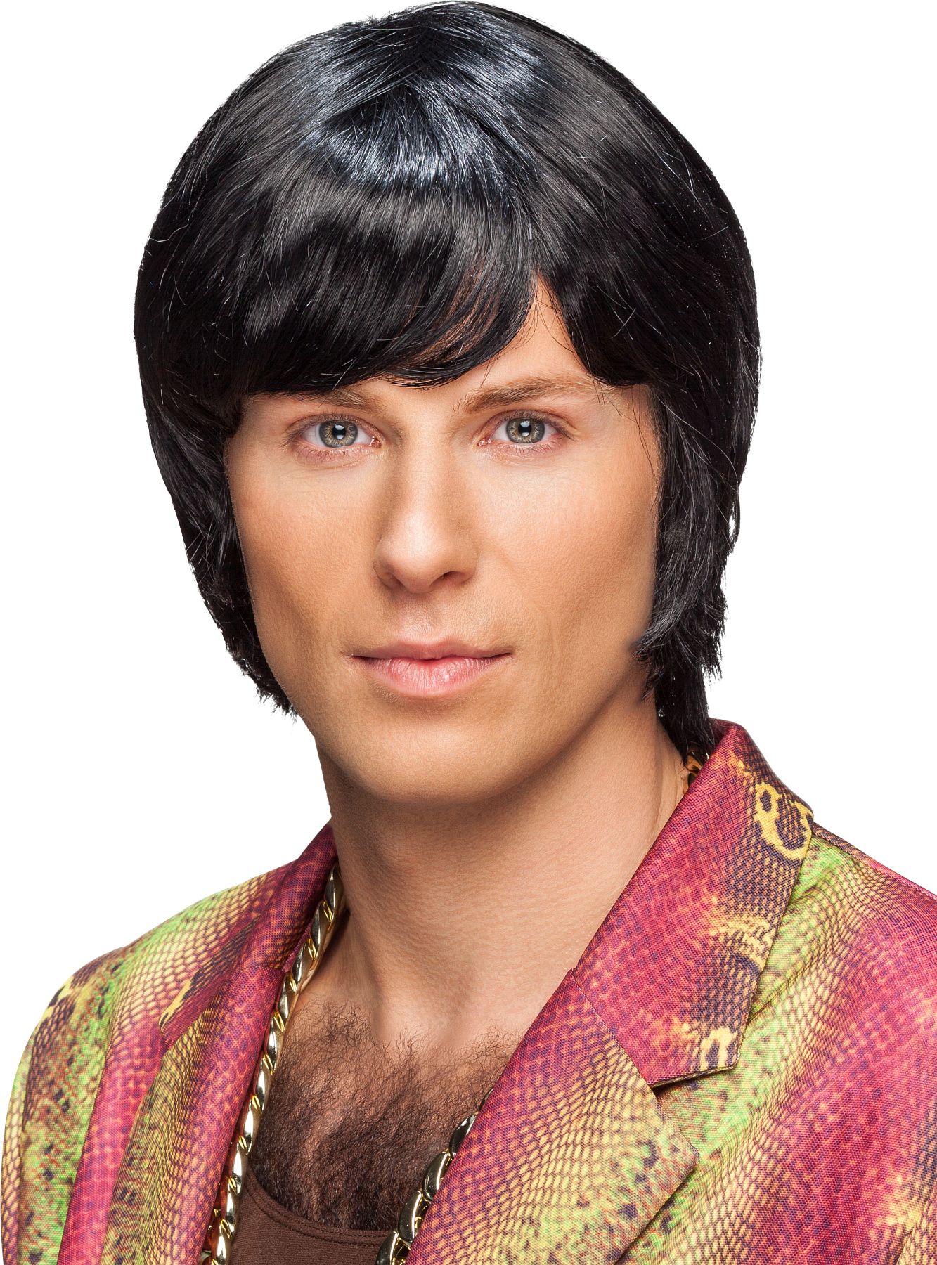 Men's wig, black