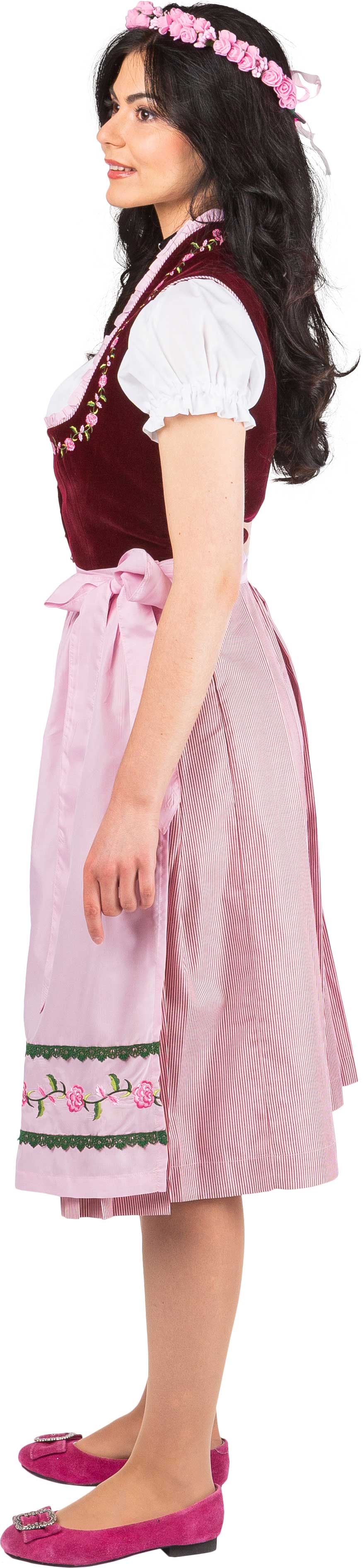 Dirndl "Mitzi" Braun-rosa