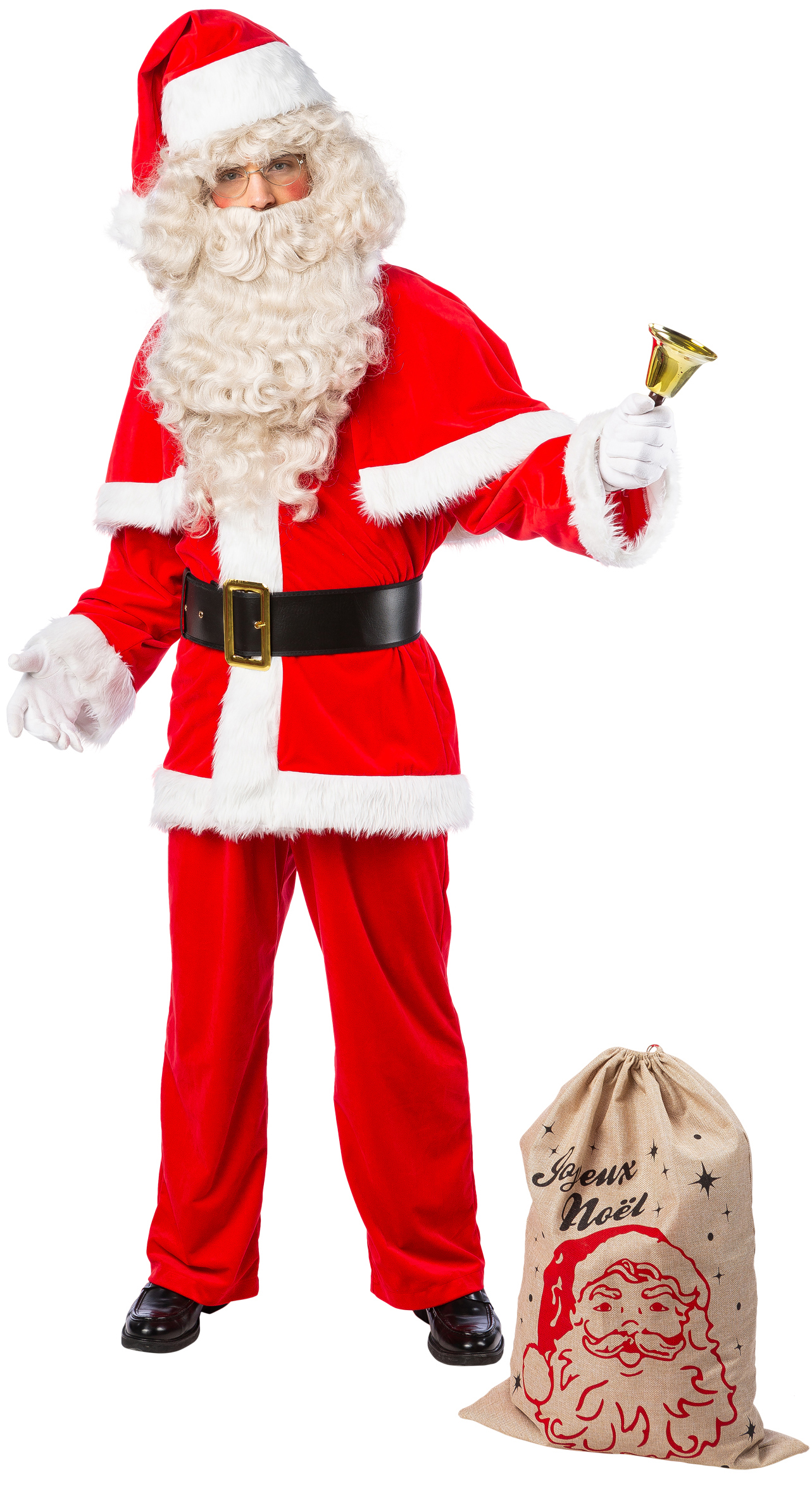 Weihnachtsmannanzug Samt, rot