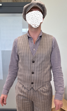 20er Jahre Set beige, Herren (Vaterartikel) 46/48