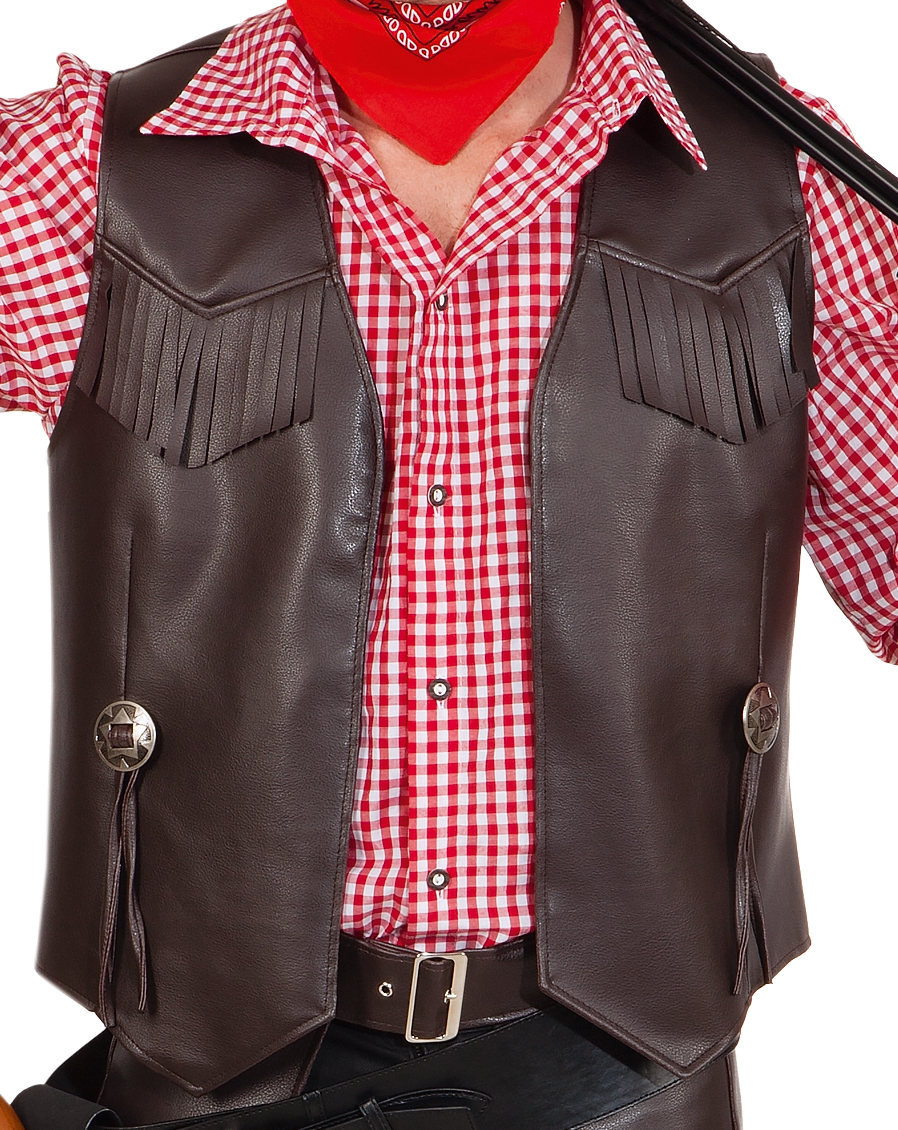 Gilet cowboy, brun