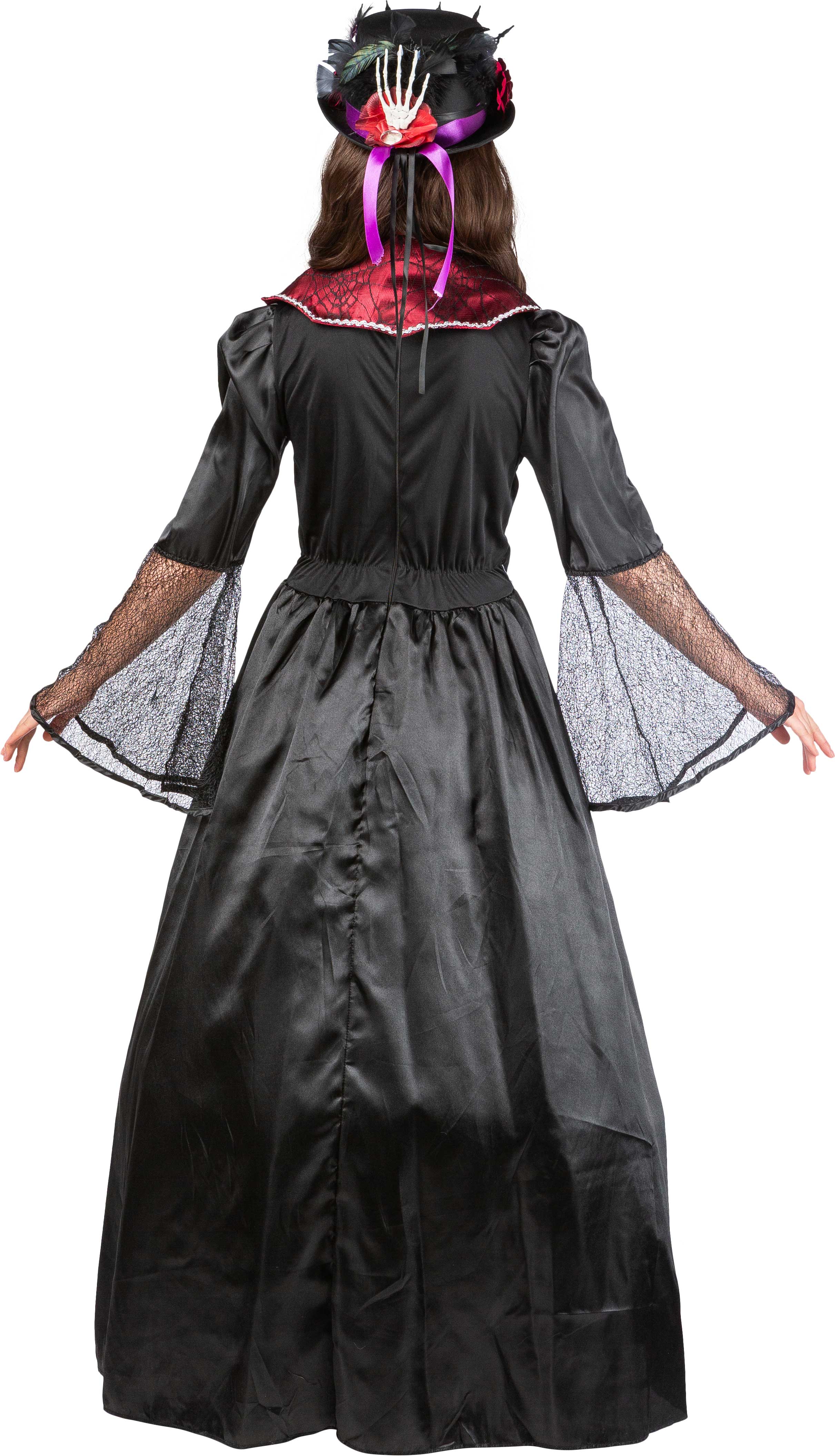 Robe vampire, noire-rouge
