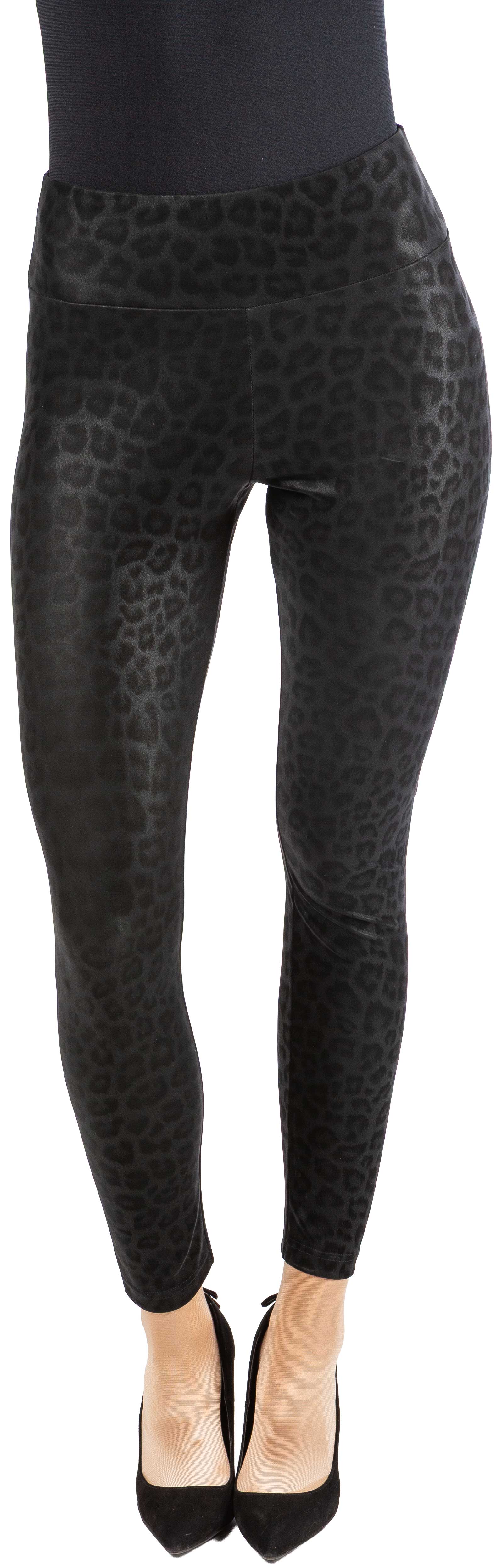 Leggings Leo schwarz, hoher Bund 