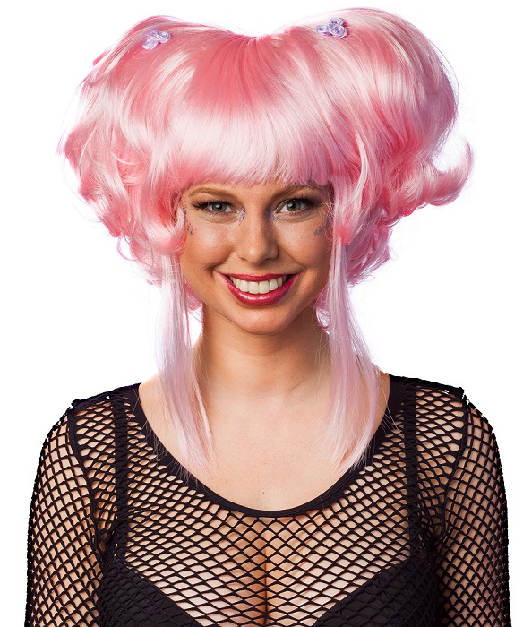 Fantasy wig, pink