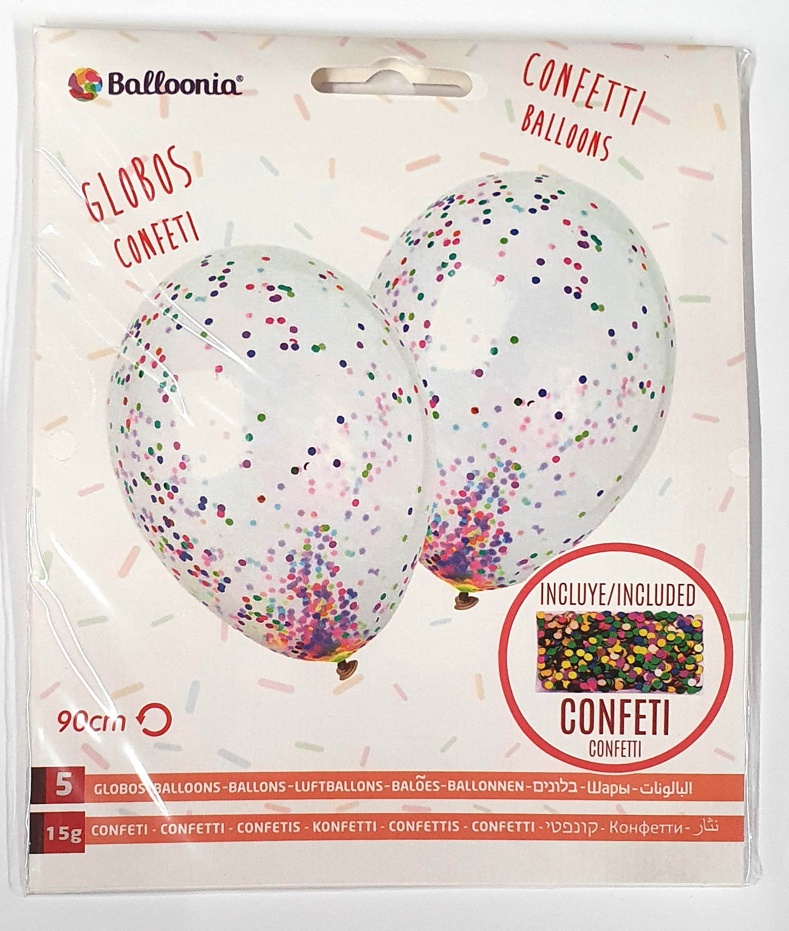 Latexballon mit Konfetti