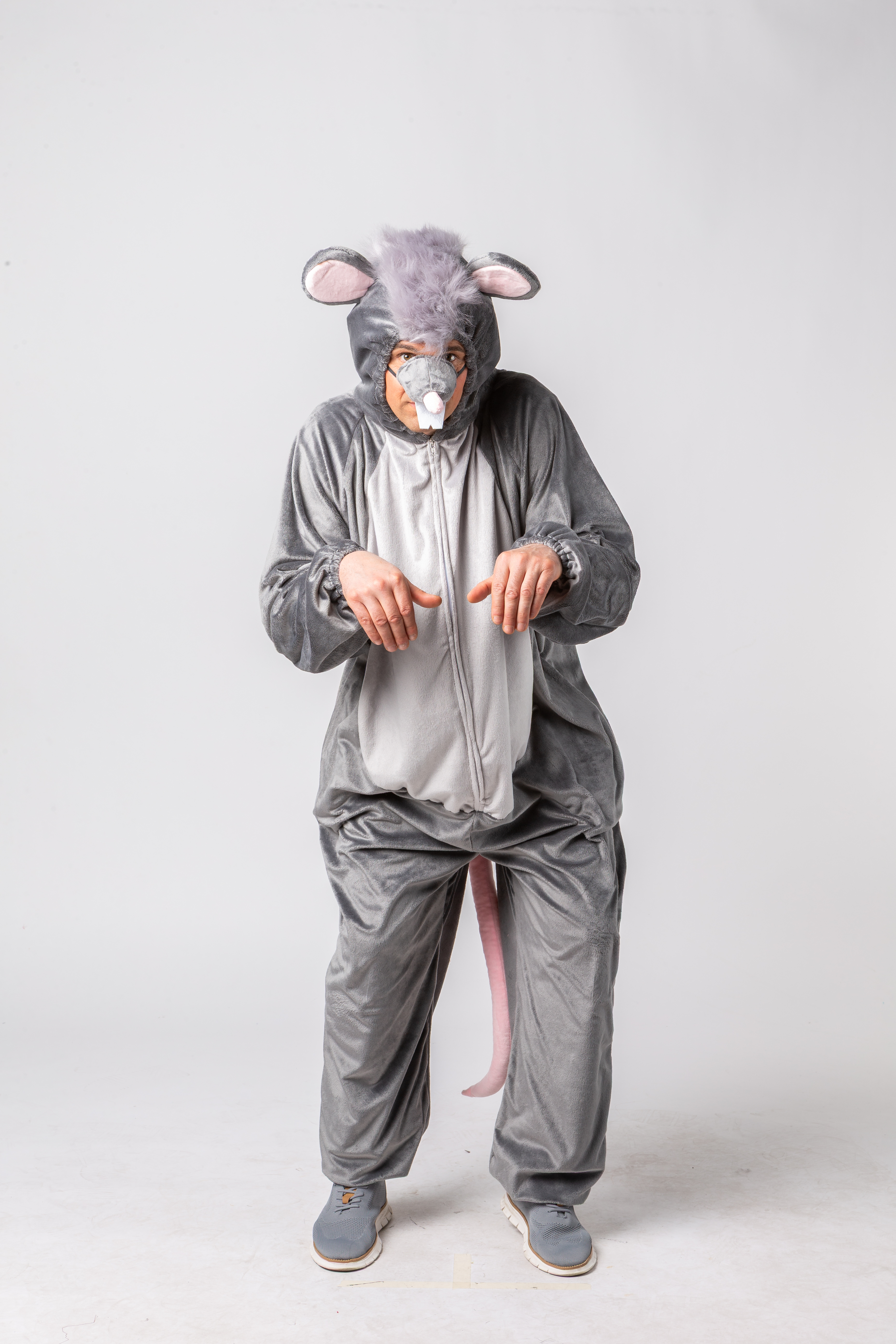 Rat, combinaison avec capuchon