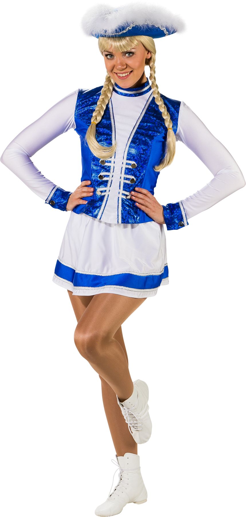 Spark costume - 2 pieces, blue-white 