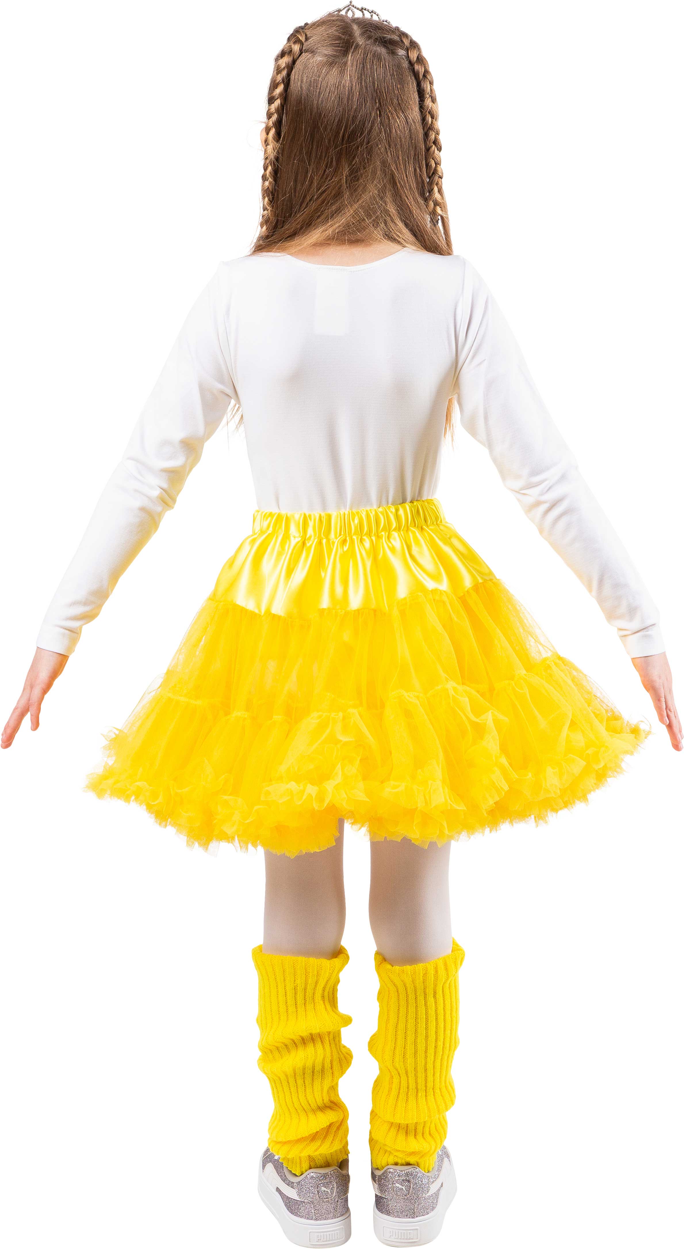 Kinderpetticoat mit Rüschchen, gelb