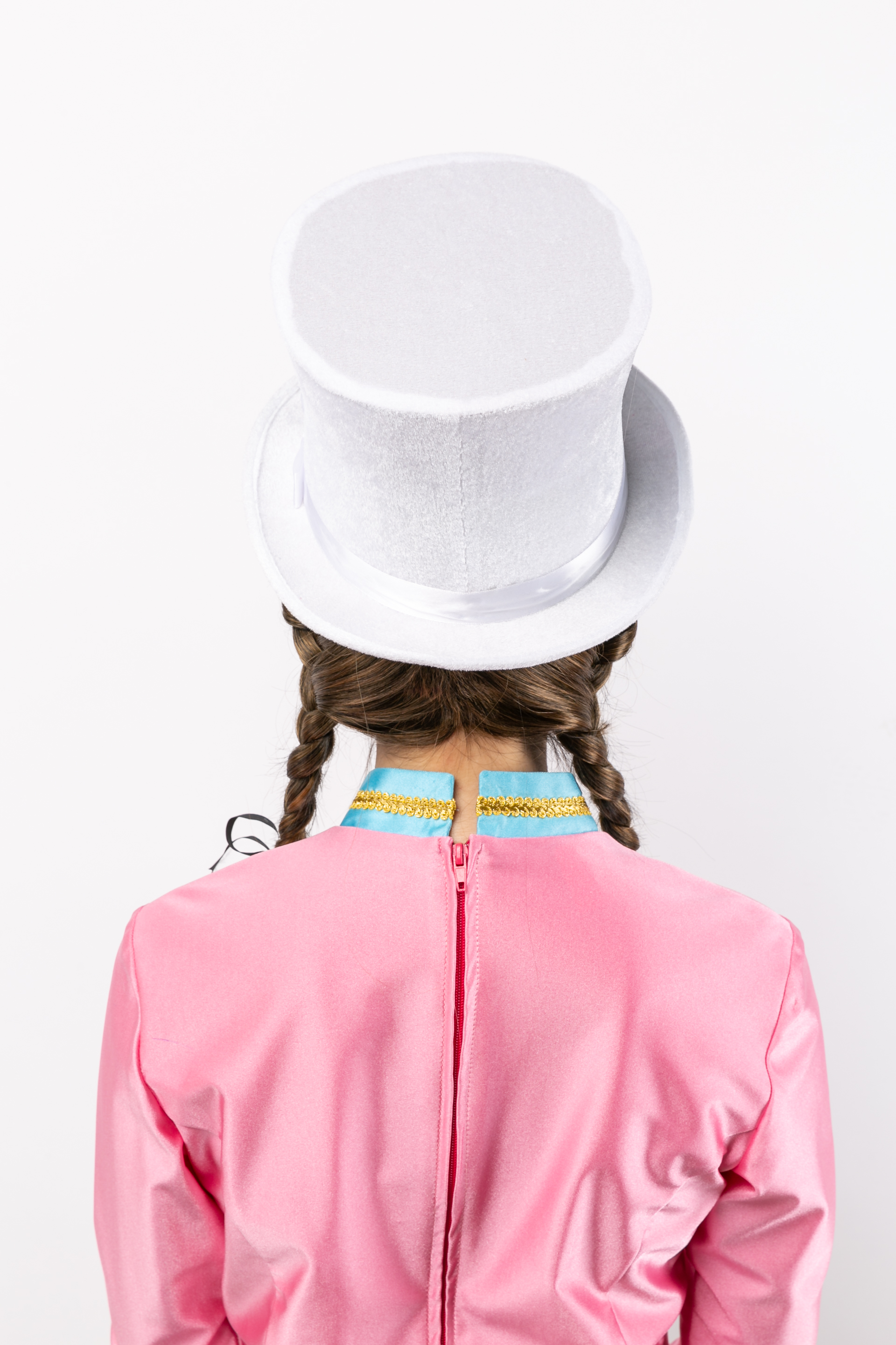 Chapeau en velours blanc - hauteur 15,5 cm Chapeau en velours blanc - hauteur 15,5 cm