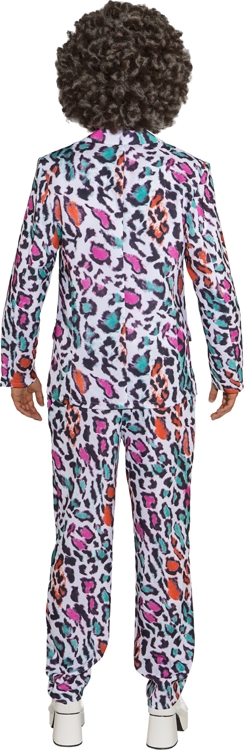 Colored men's suit, Leoprint 
