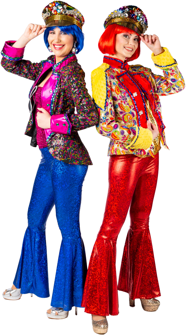 Schlaghose, blau, 34/36