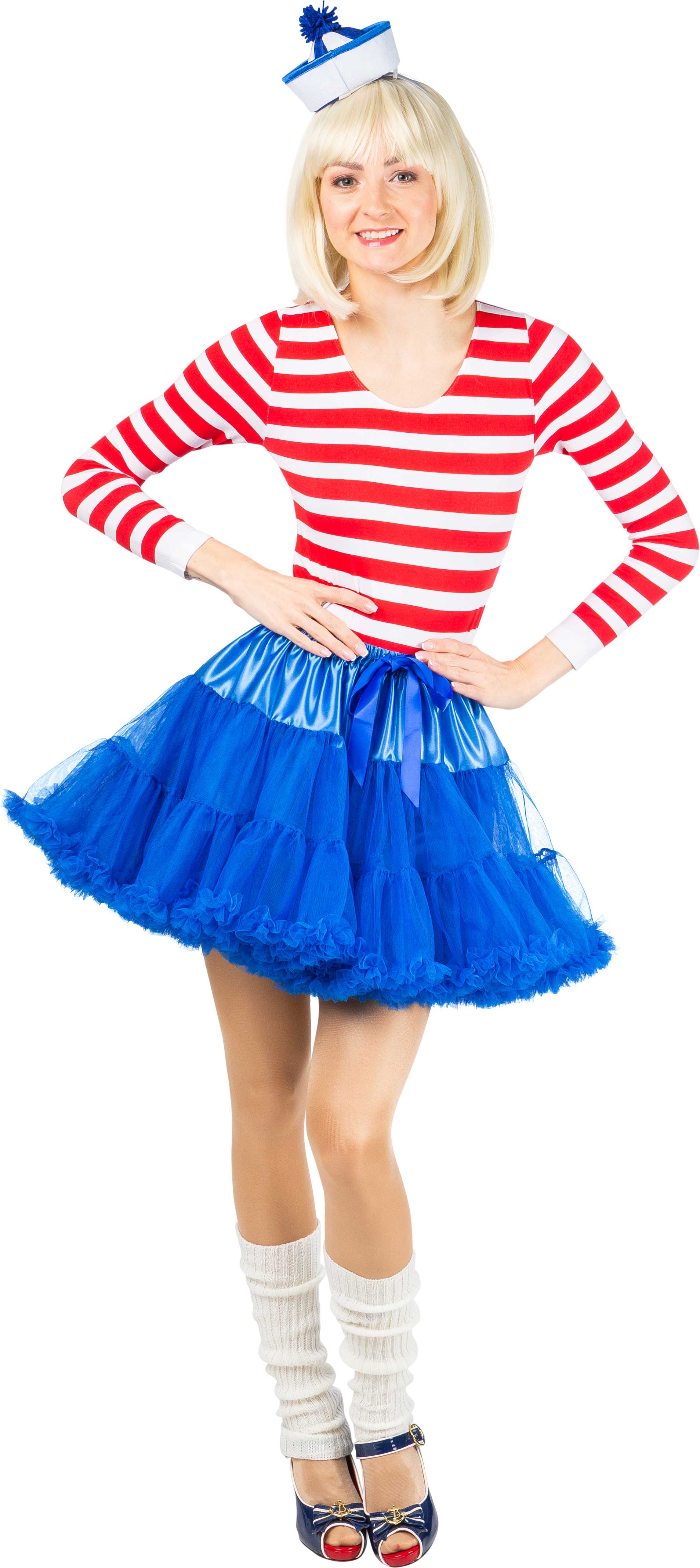 Tutu kurz mit Rüsche, blau