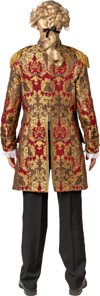 Veste royal pour hommes, rouge/doré