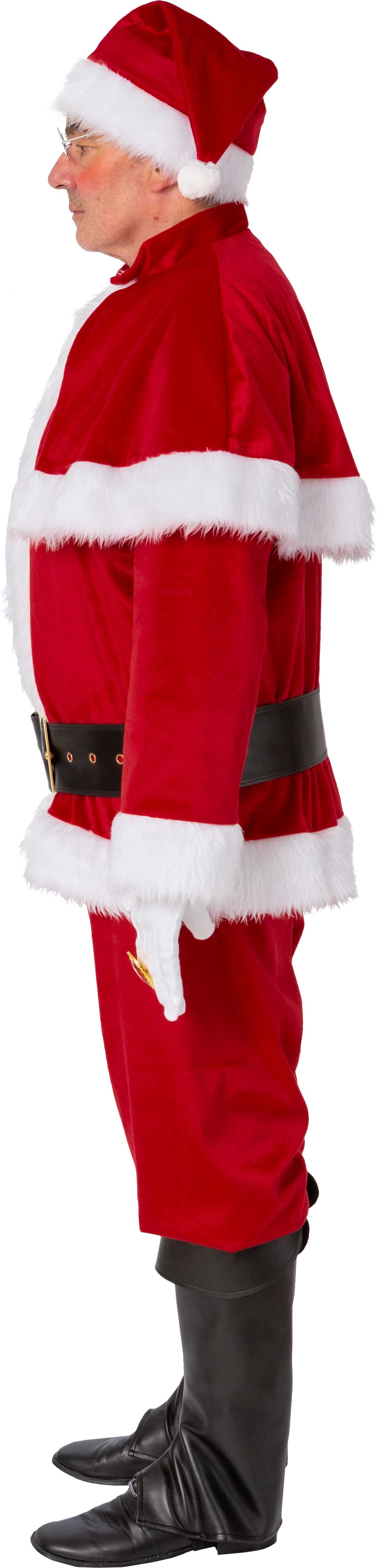 Weihnachtsmannanzug mit Pelerine, rot