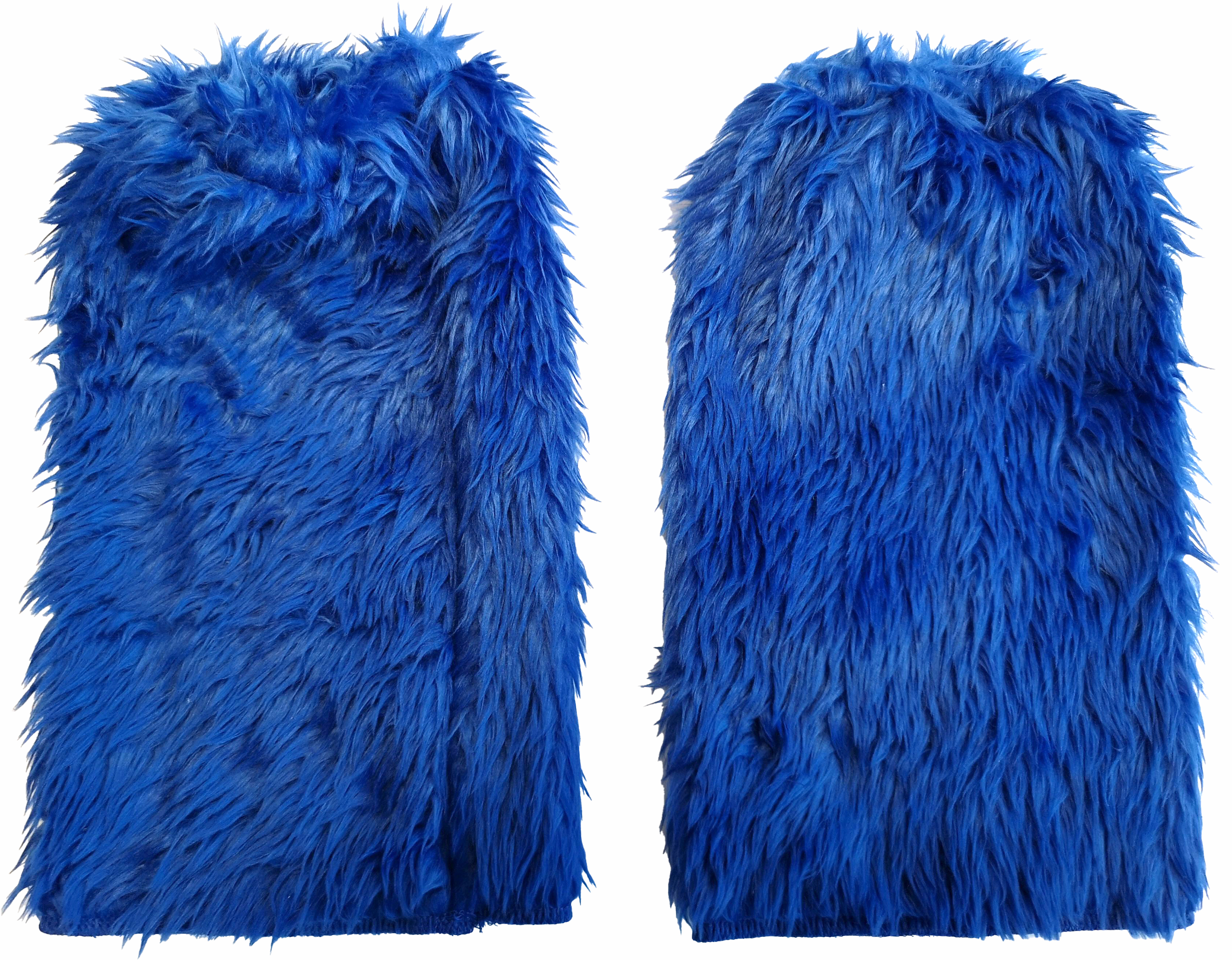 Guêtres en peluche, bleu 