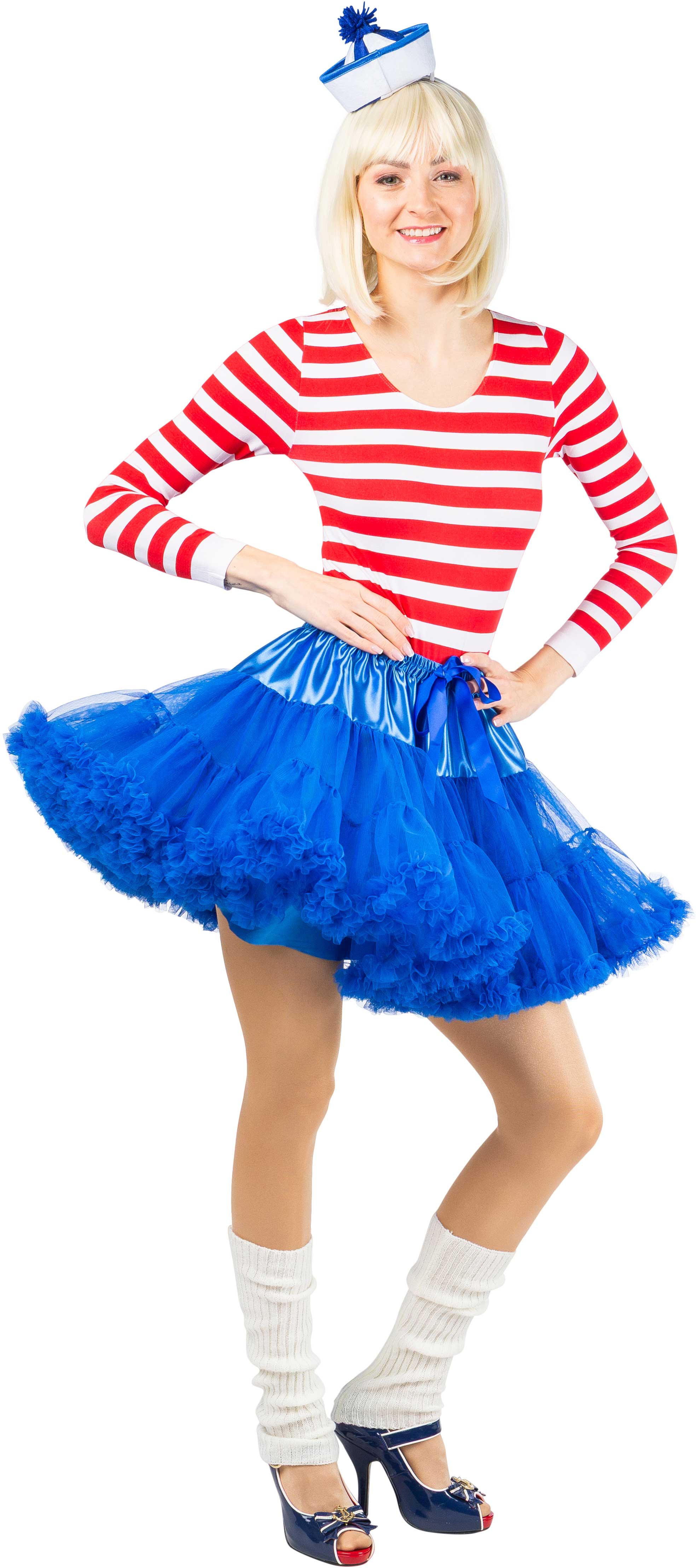 Tutu kurz mit Rüsche, blau