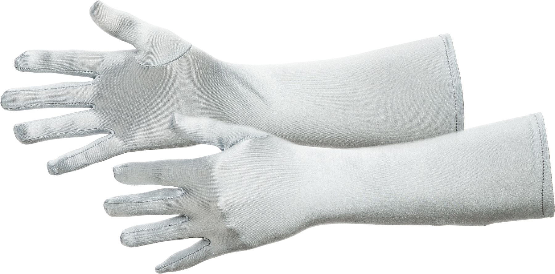 Satin-Handschuhe, silber