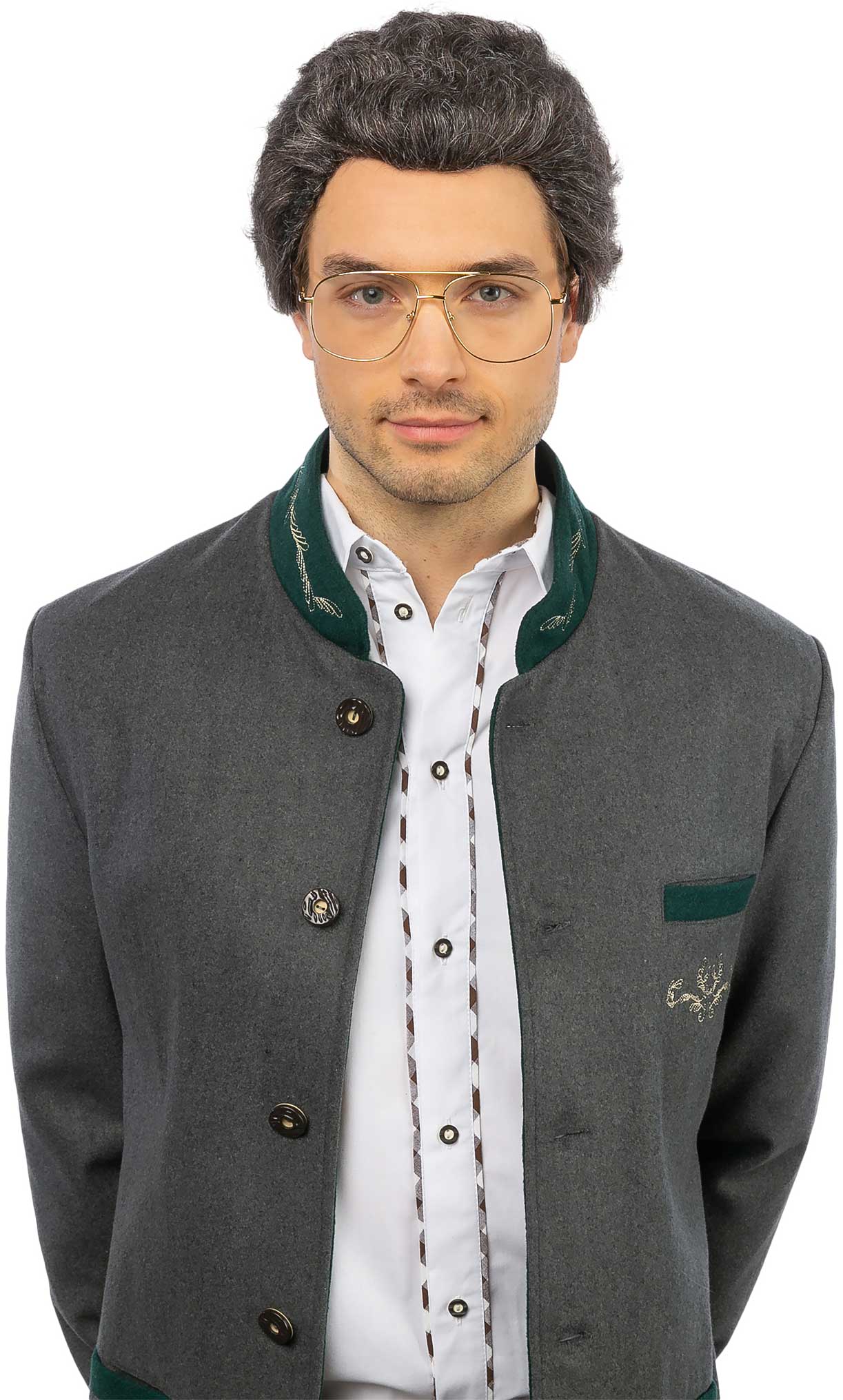 Perücke "Franz", grau