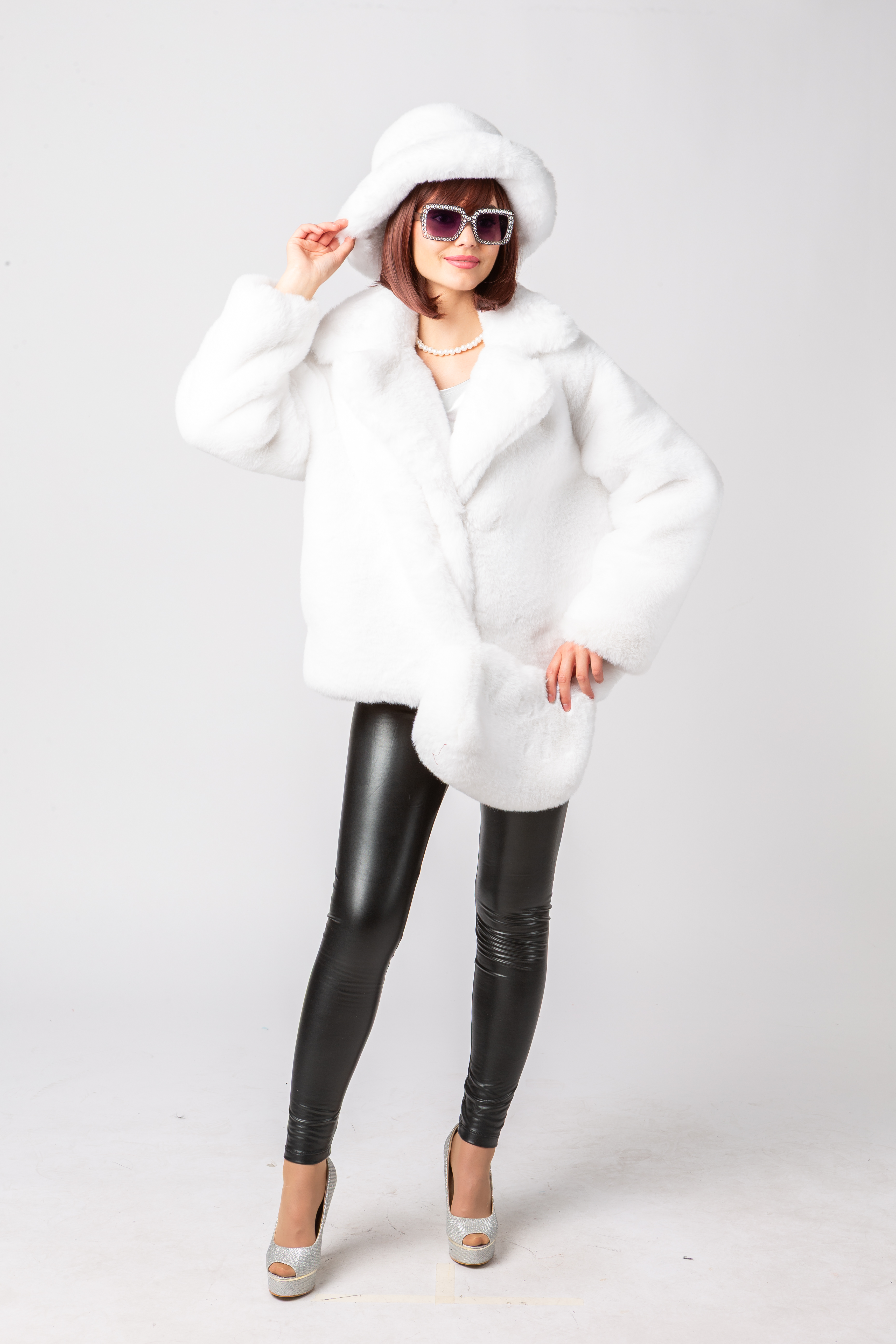 Veste en peluche, blanc Veste en peluche, blanc
