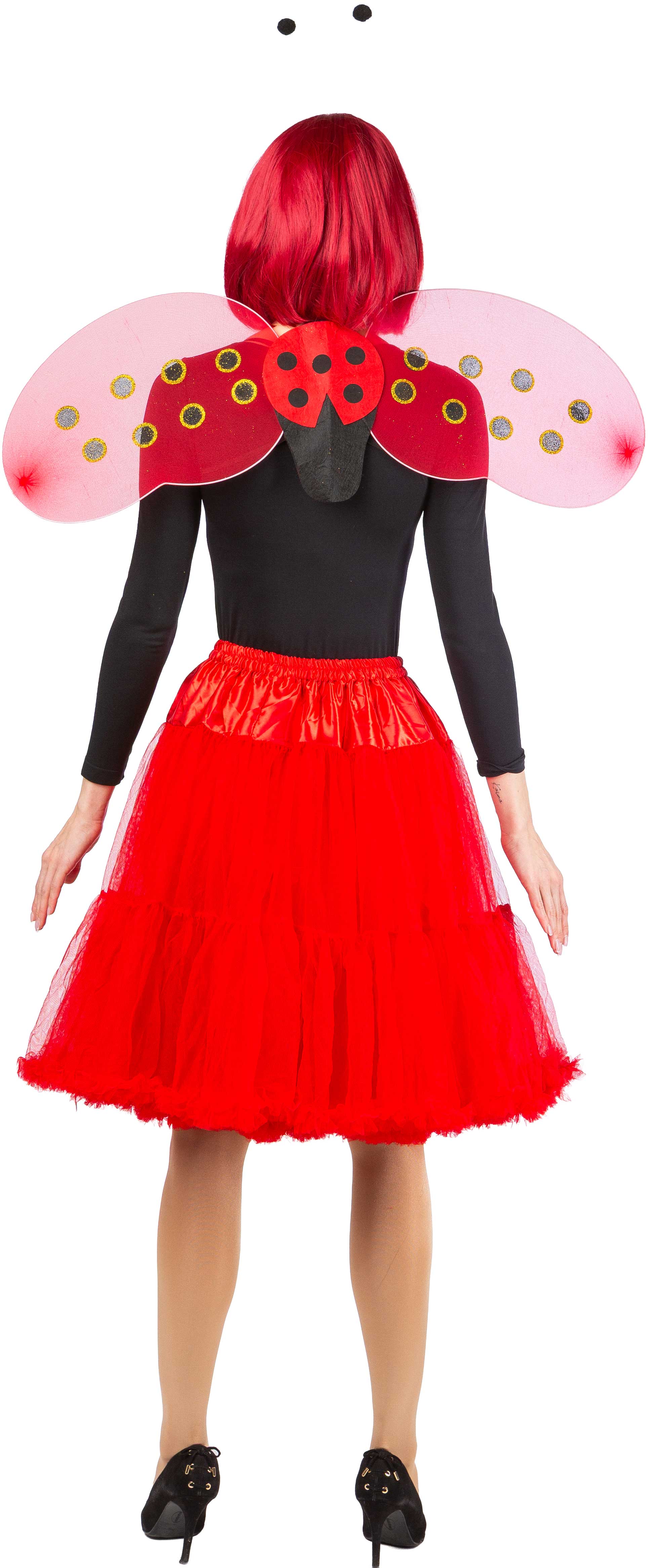 Tutu lang mit Rüsche, rot