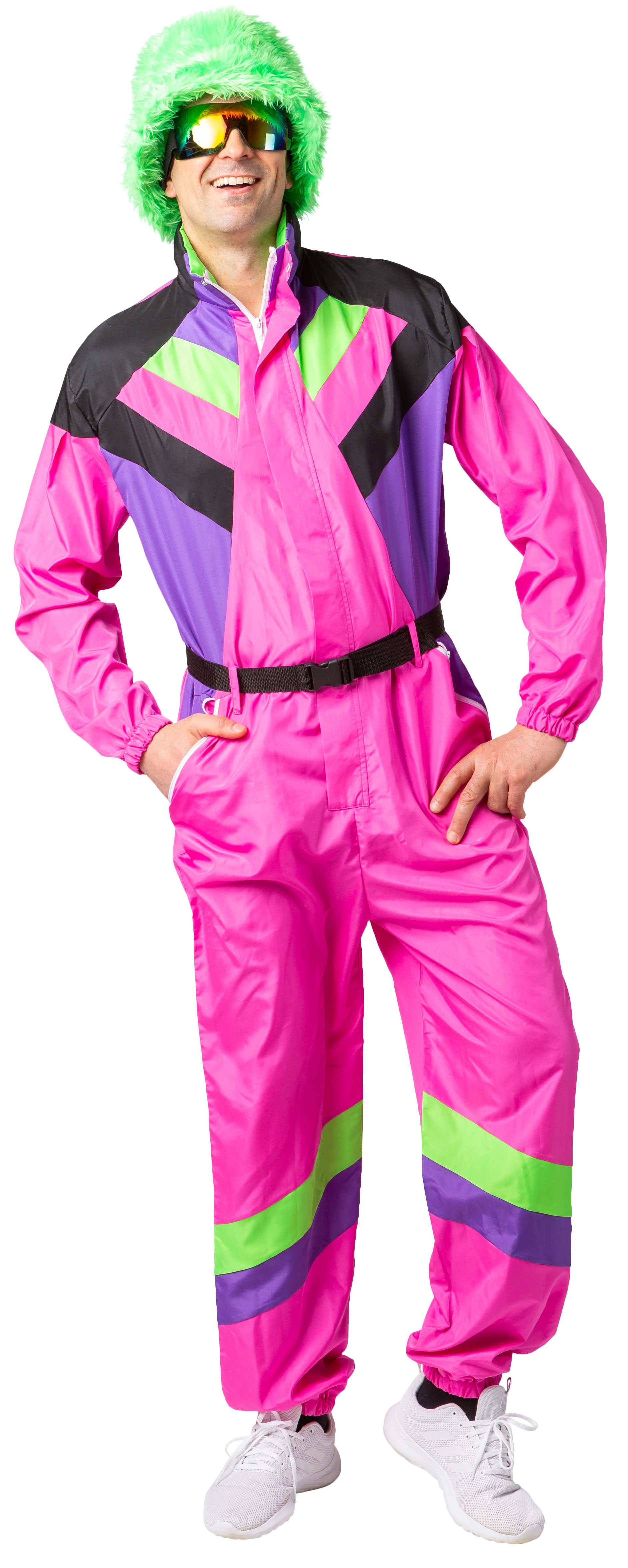 Schneeanzug Retro Herren, pink 
