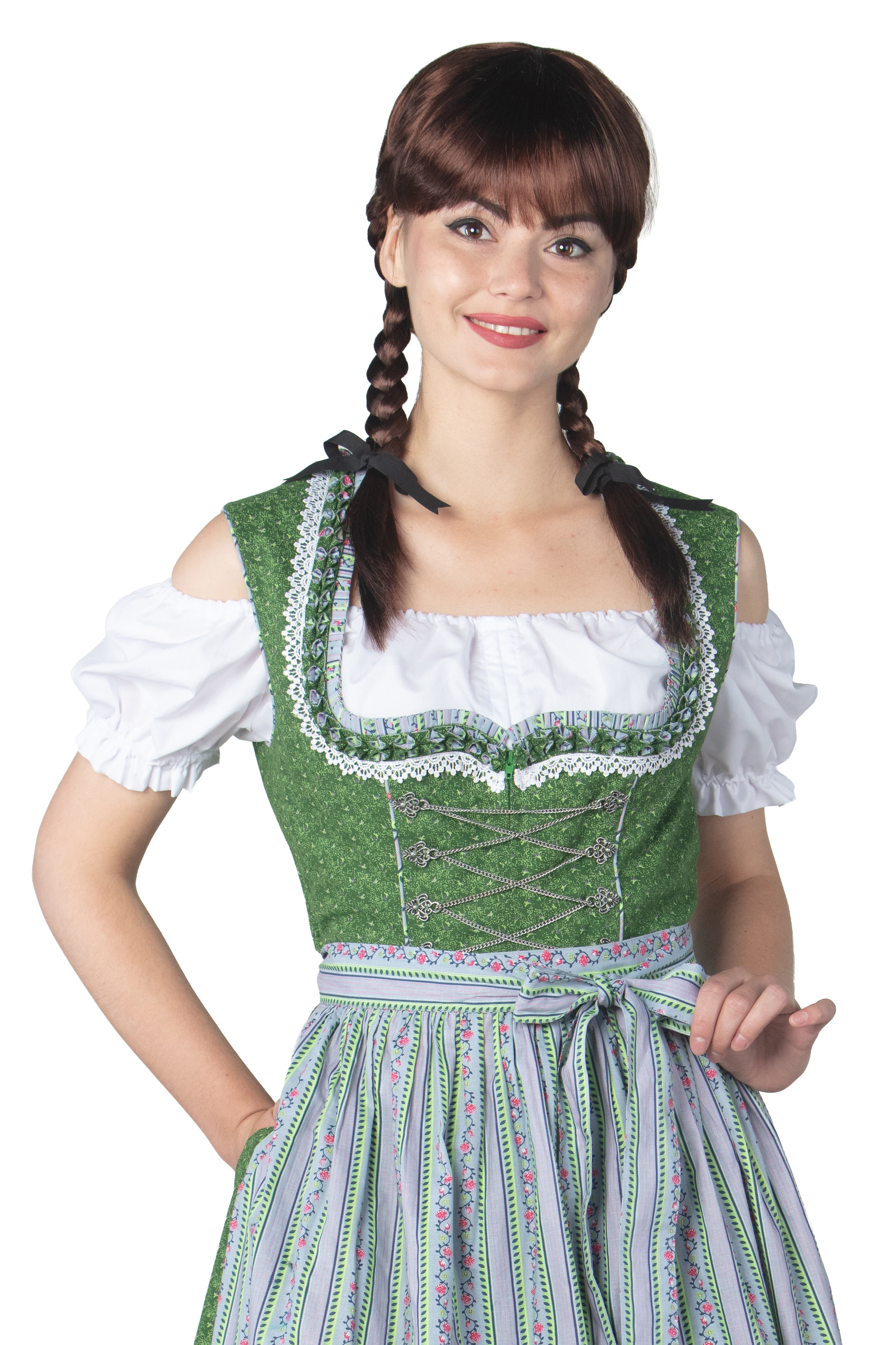 Dirndl Bluse weiß Carmen