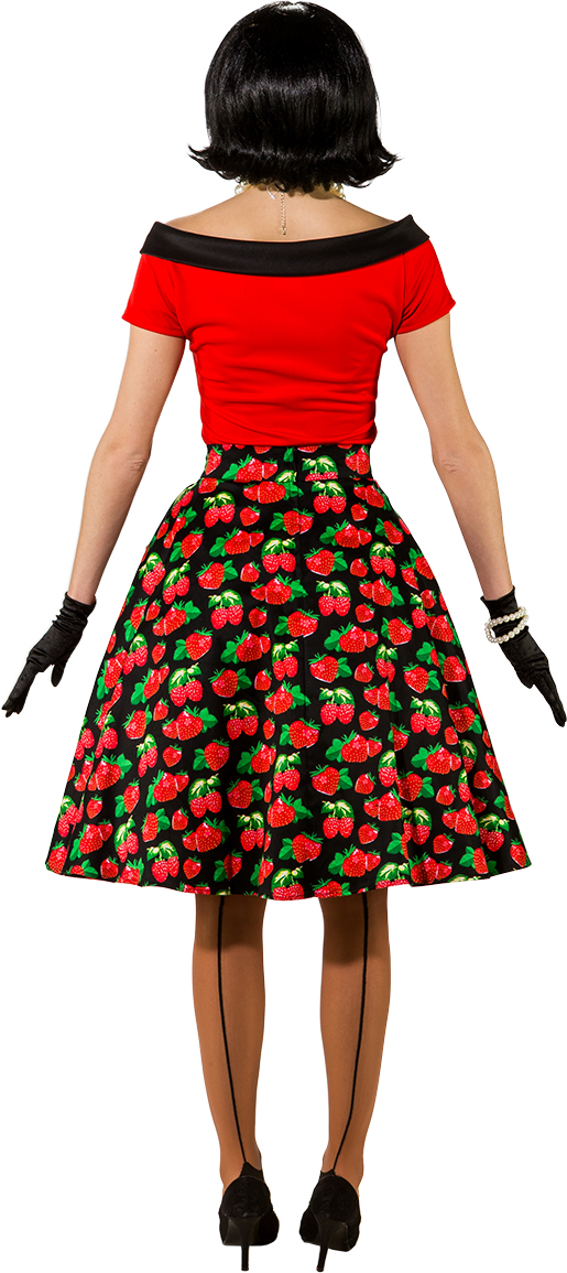 "Jupe Rockabilly ""Fraise"""