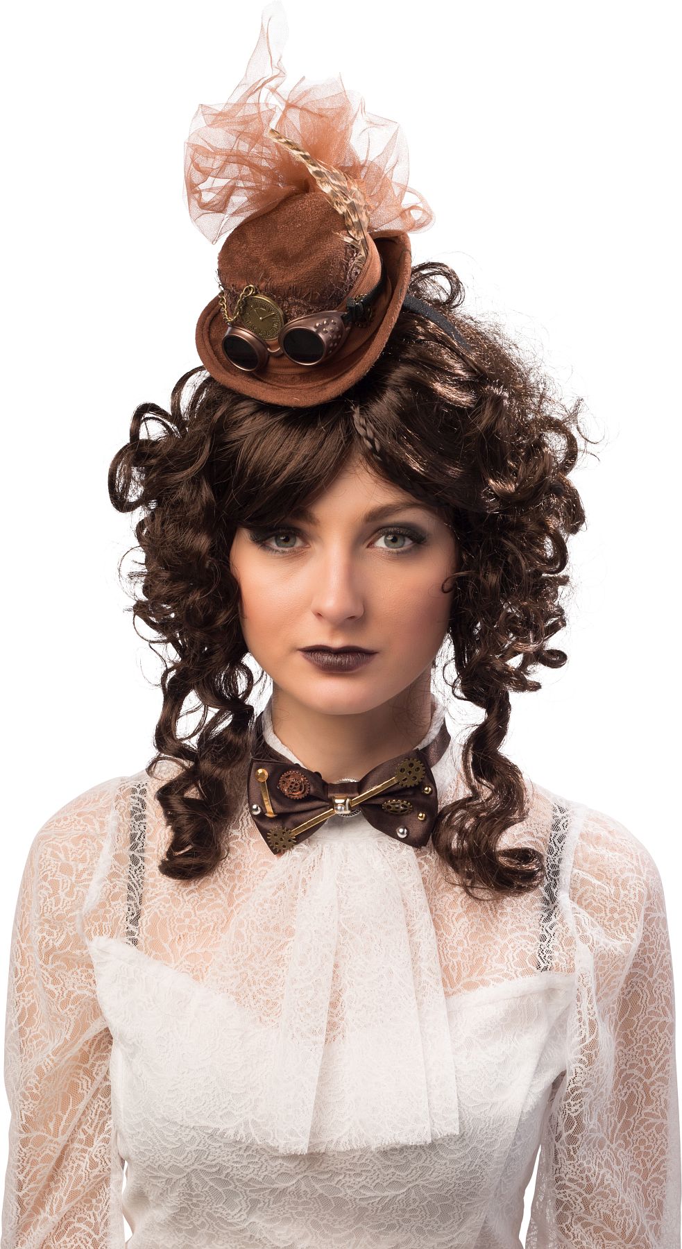 Fliege Steampunk, dunkelbraun/bronze