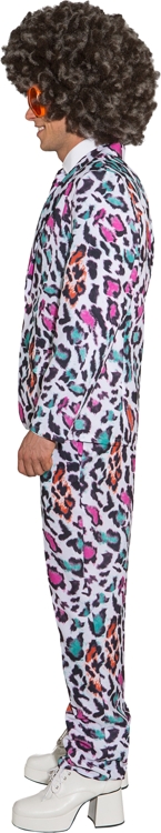 Colored men's suit, Leoprint 