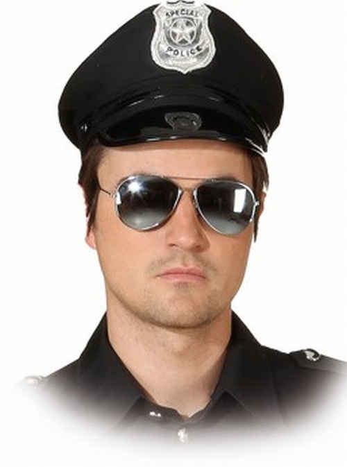 amerikanische Polizei, schwarz