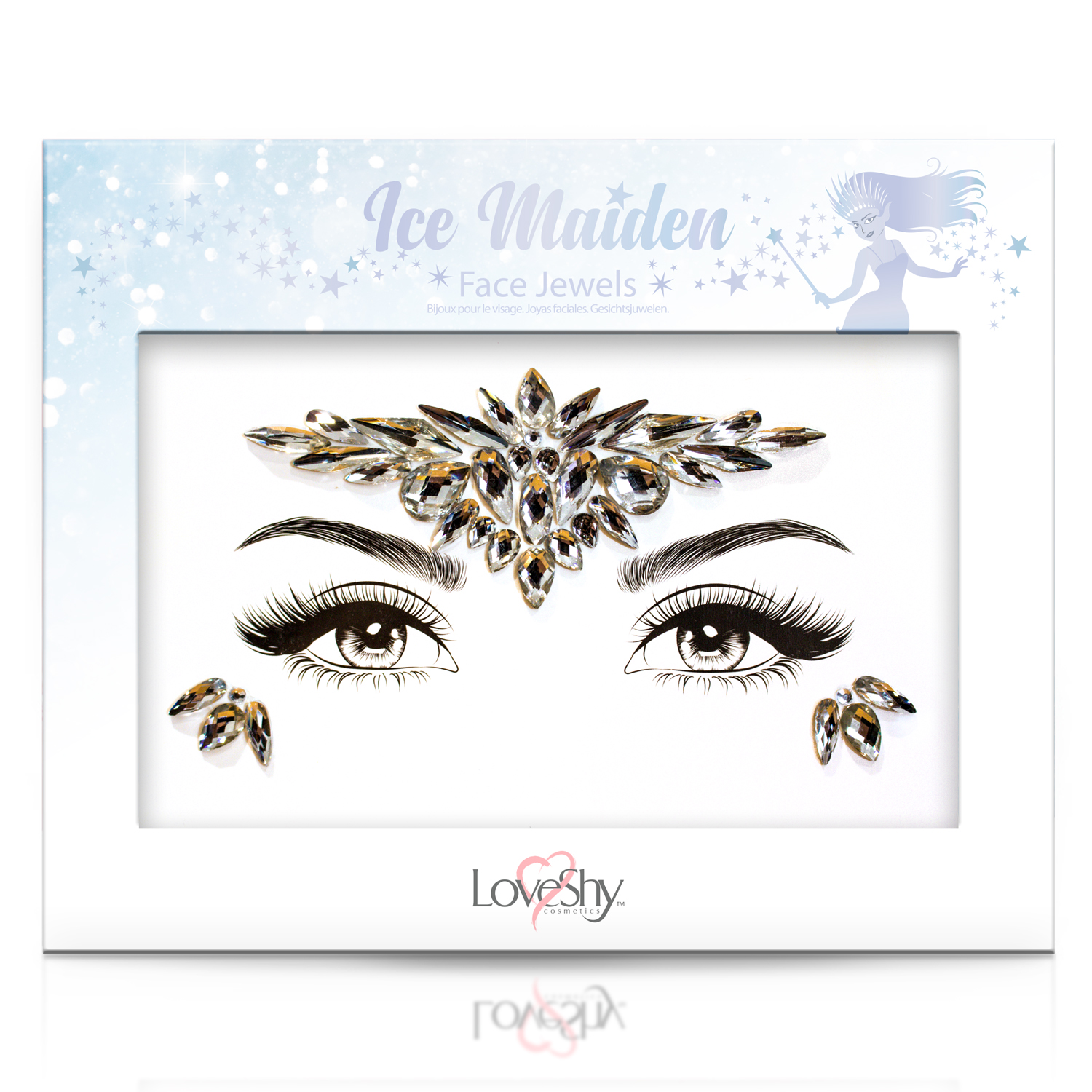 Glitter stones face, Ice Maiden
