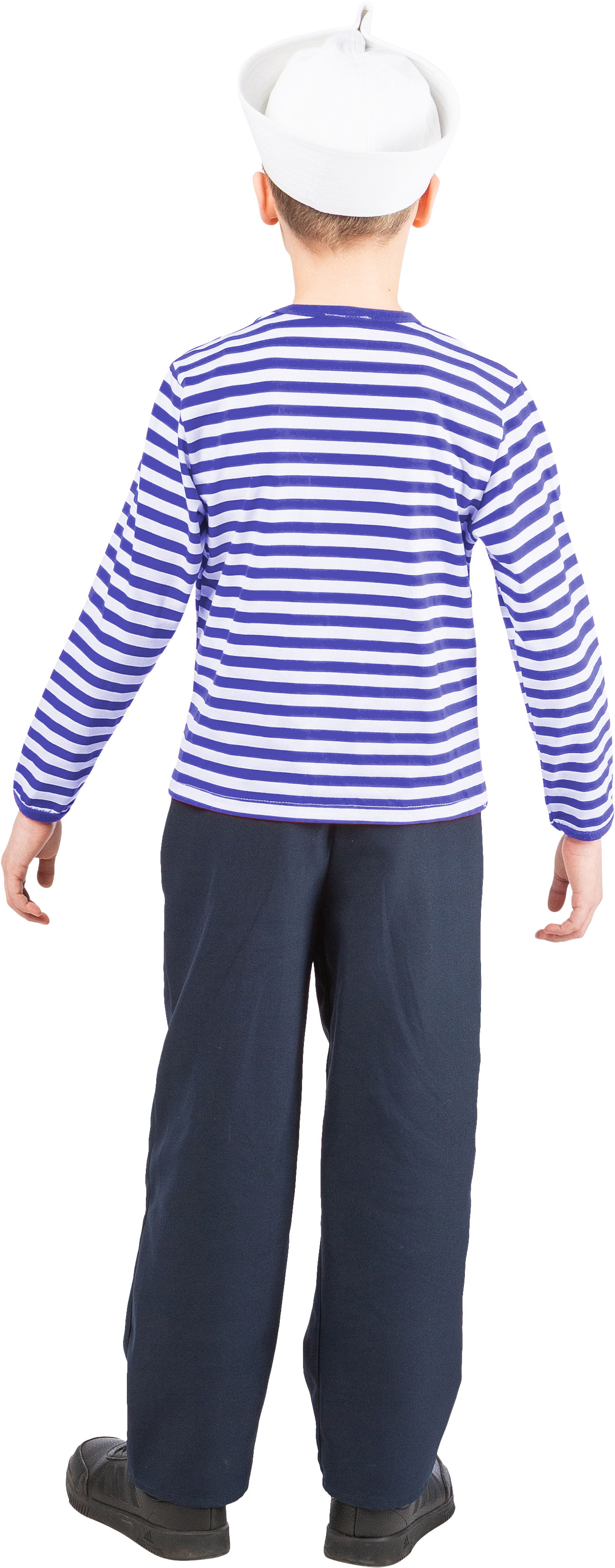 Children's striped jumper, blue
