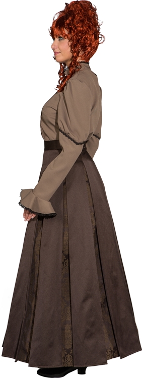 Biedermeier Bluse, braun