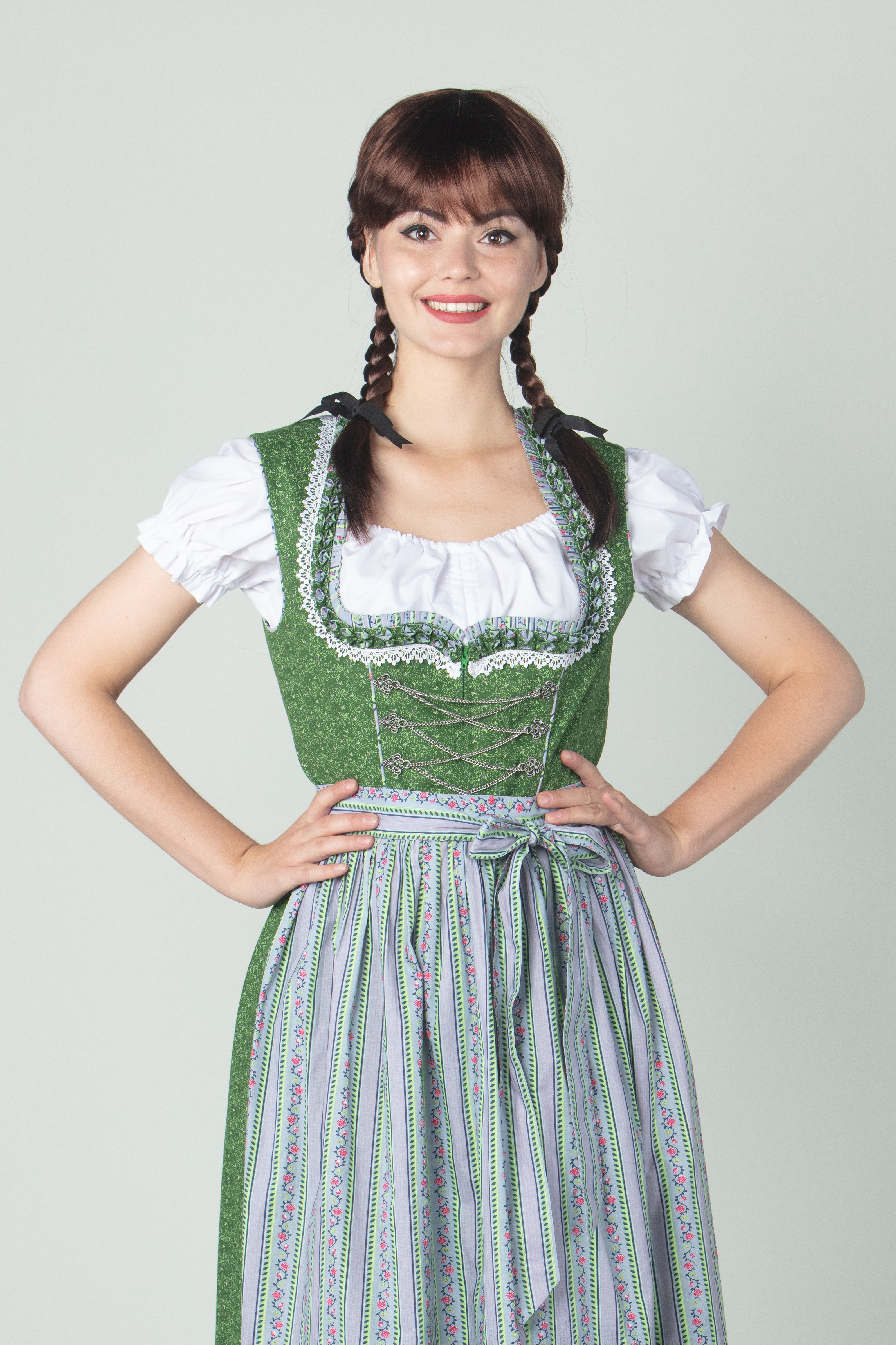 Dirndl Bluse weiß Carmen