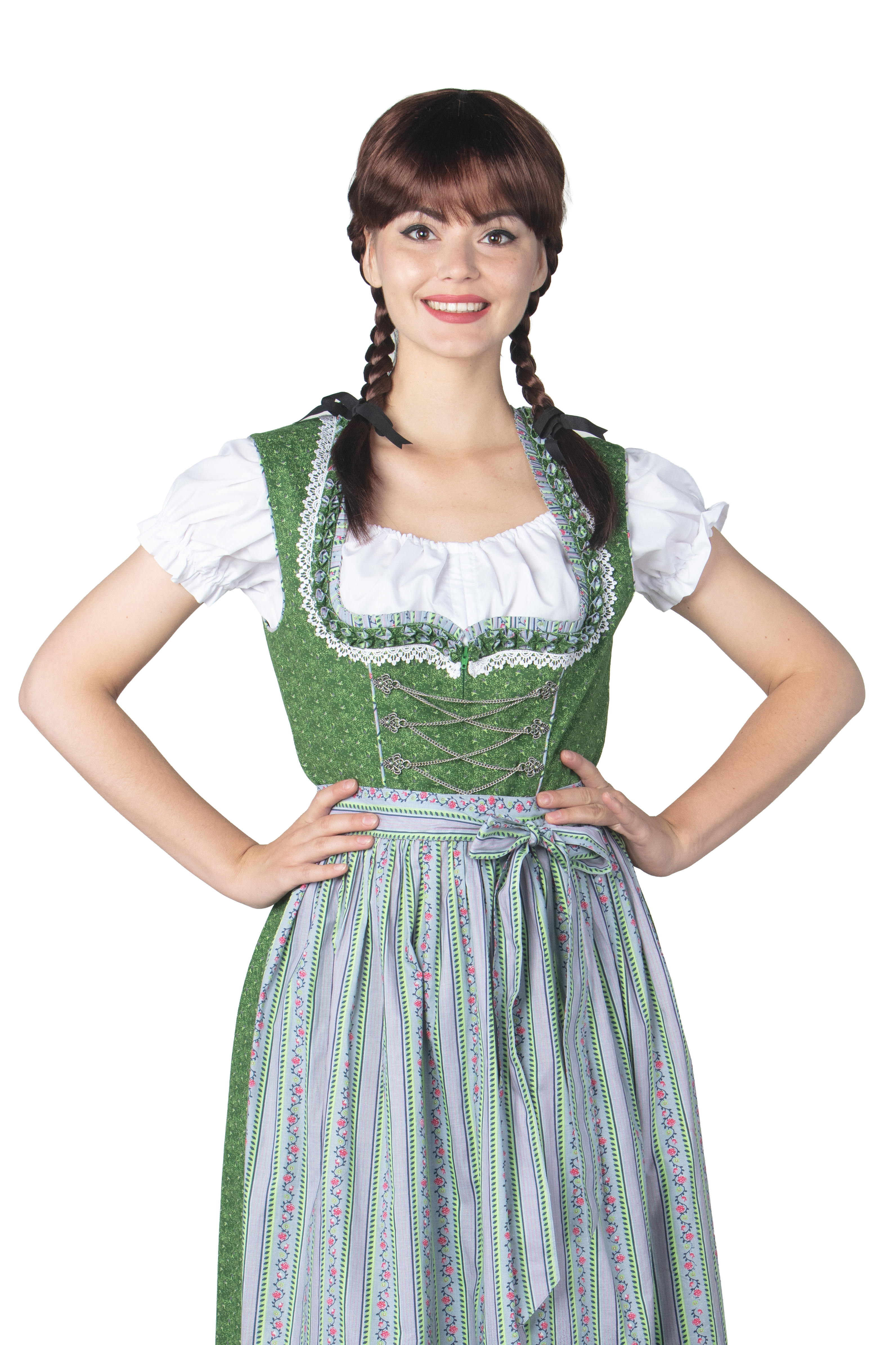 Dirndl Bluse weiß Carmen
