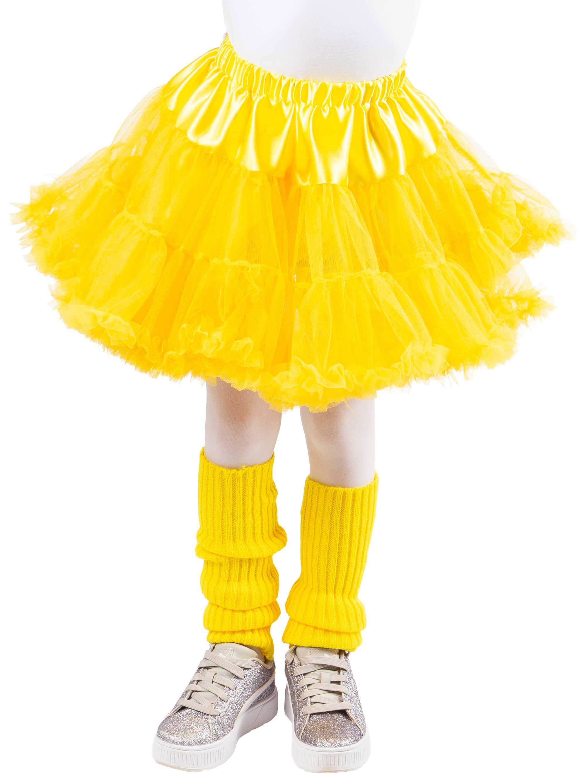 Kinderpetticoat mit Rüschchen, gelb